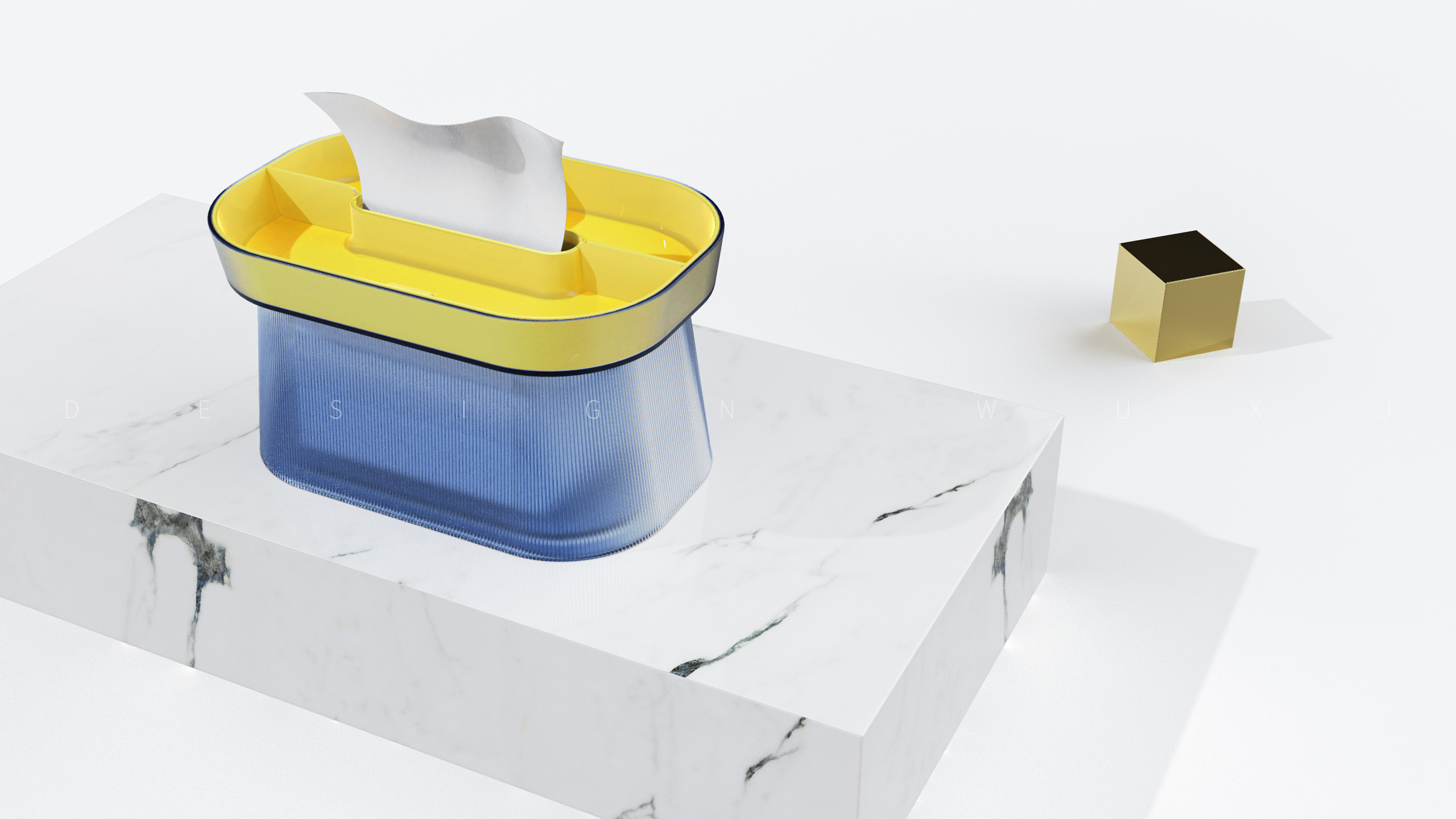 Desktop decorative ornaments, tissue storage box，