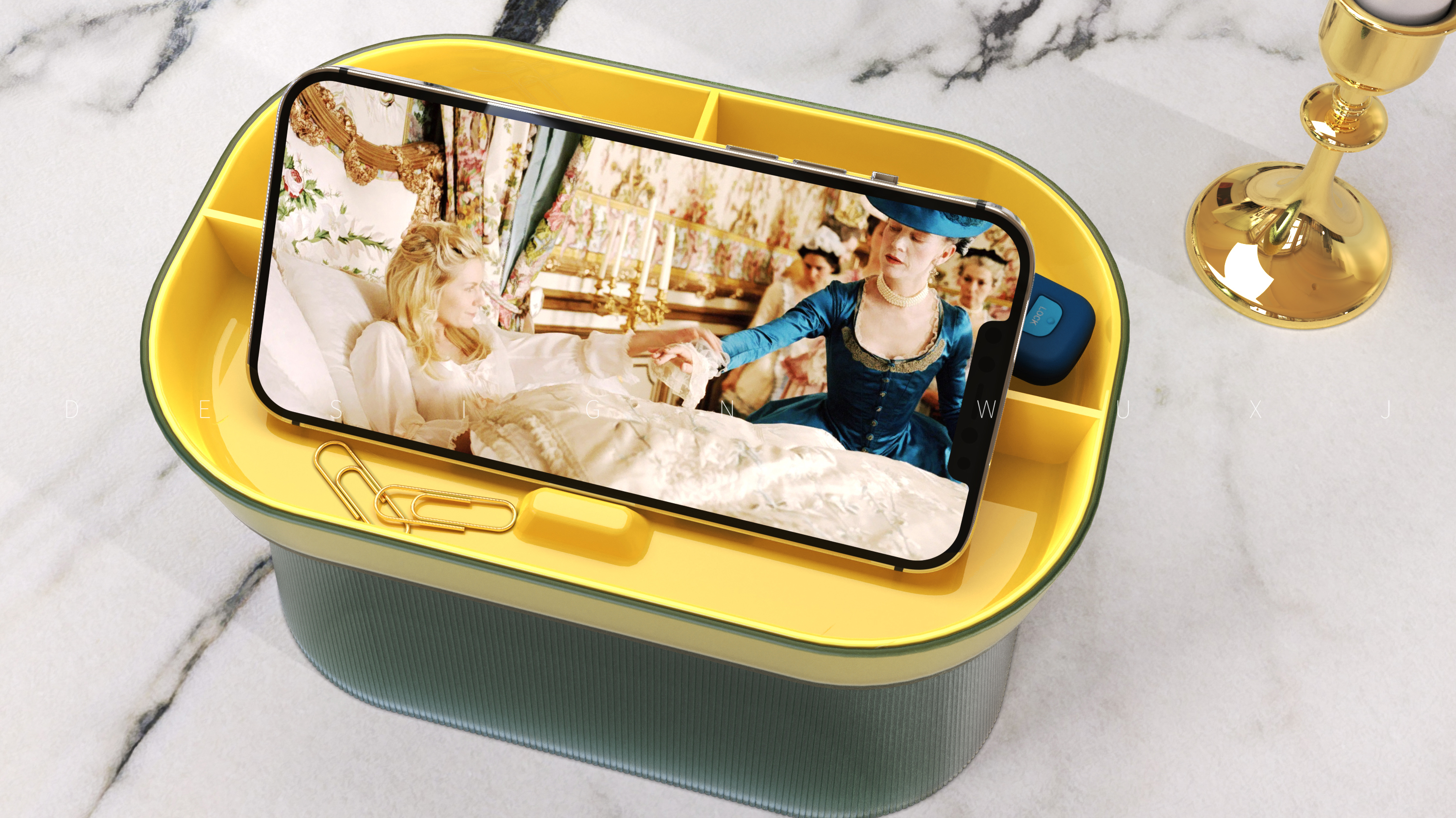 Desktop decorative ornaments, tissue storage box，