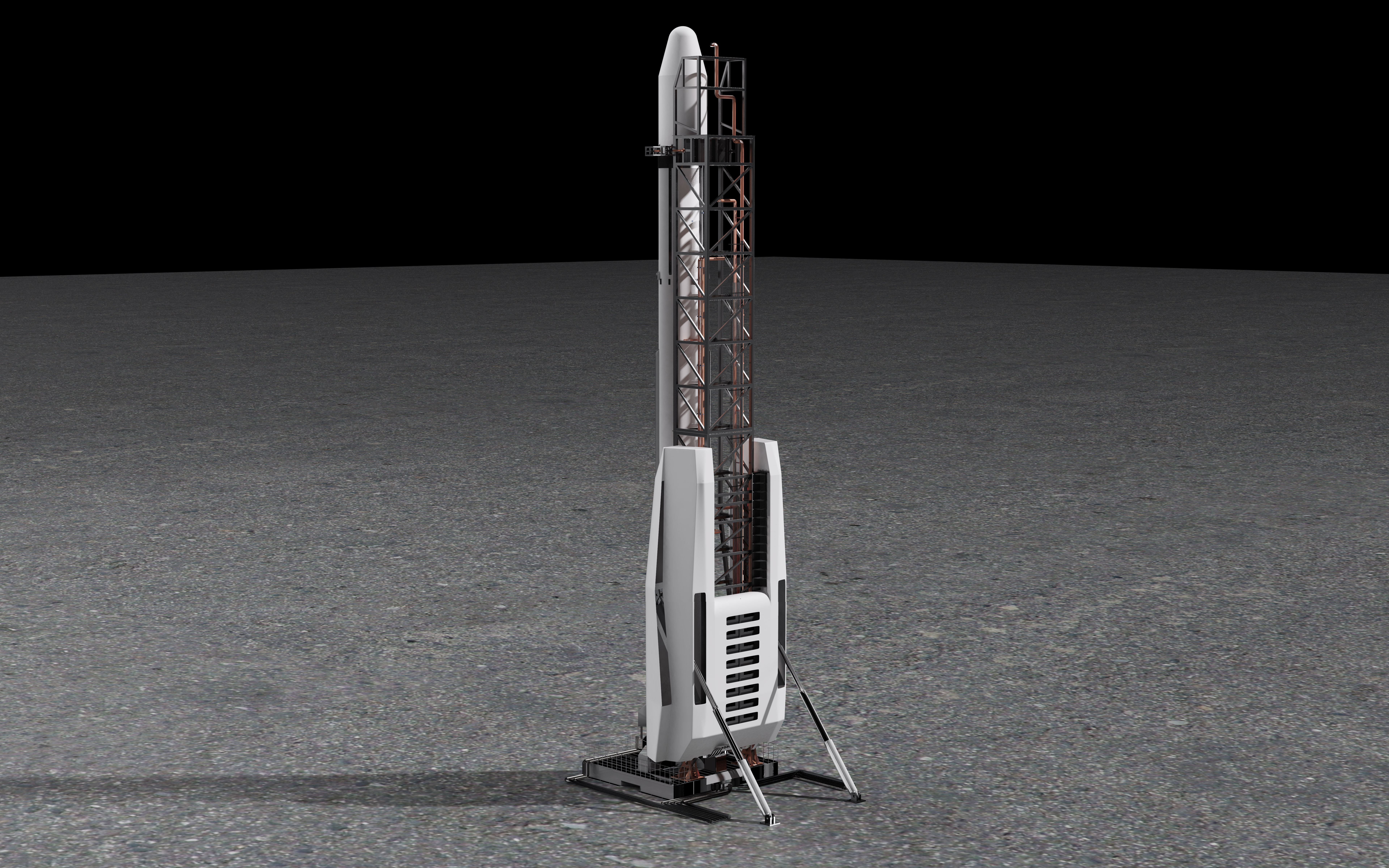 rocket launcher，retro future ，Aerospace，Equipment appearance，