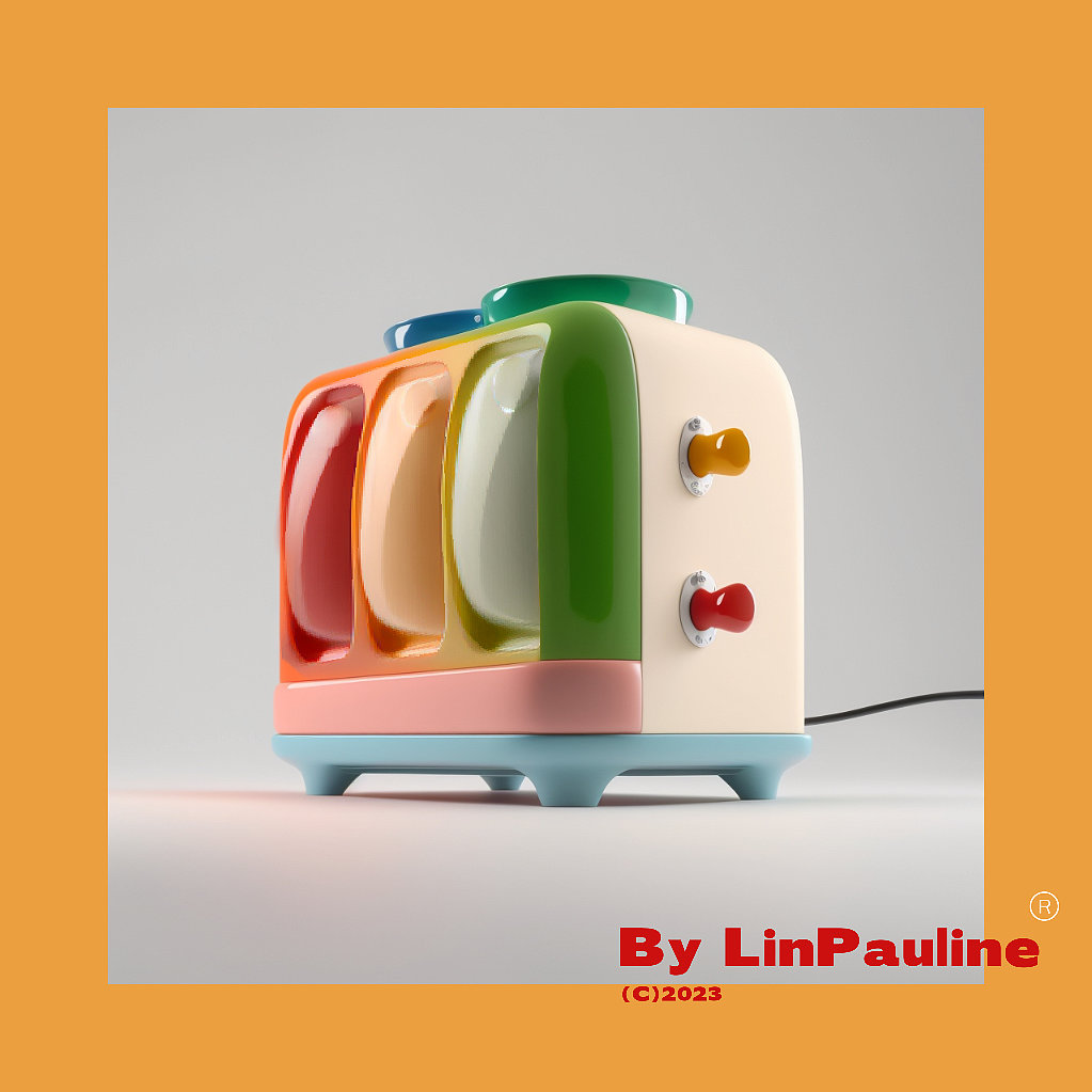 toaster，small home appliances，Appearance design，