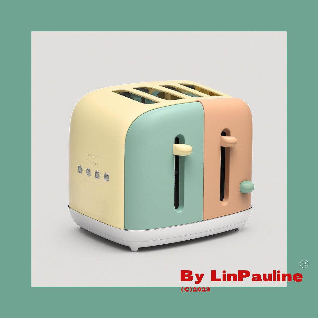 toaster，small home appliances，Appearance design，