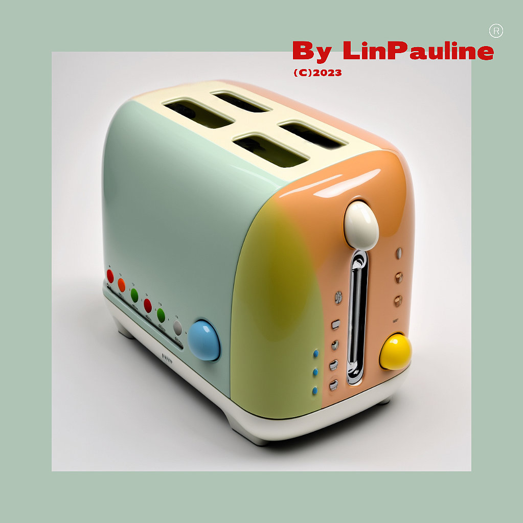 toaster，small home appliances，Appearance design，