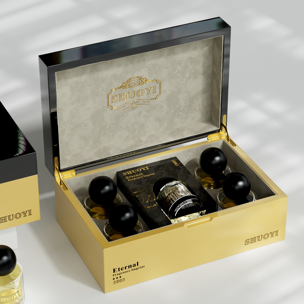 Perfume box，Wooden box，high gloss paint，