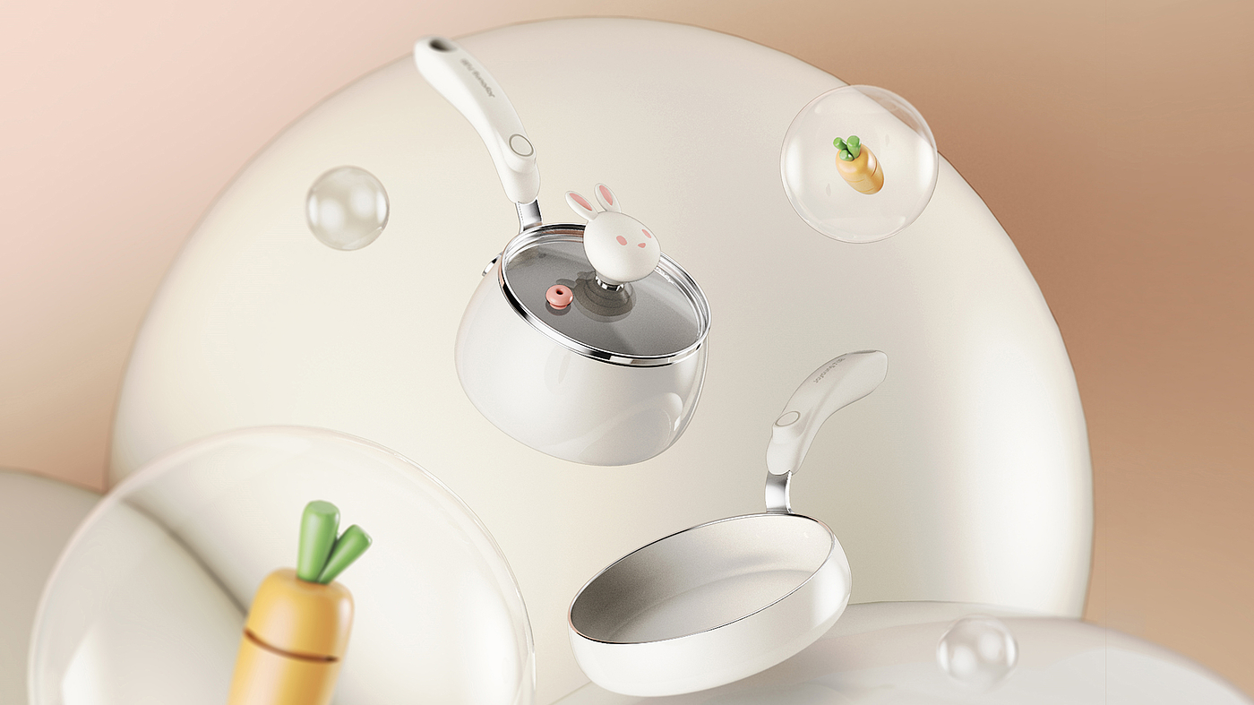 cooker，Auxiliary food pot，Mother and baby，Ergonomics，Design，level of appearance，product design，kitchen，