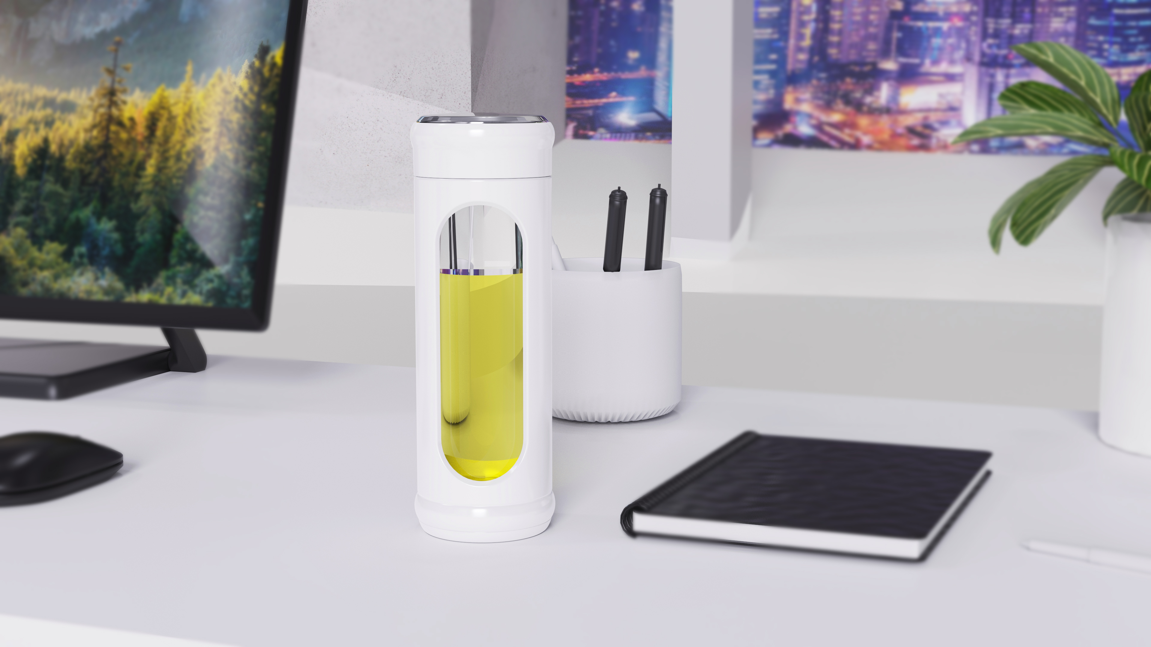 Simple, water cup, bubble cup, glass cup, plastic glass cup，