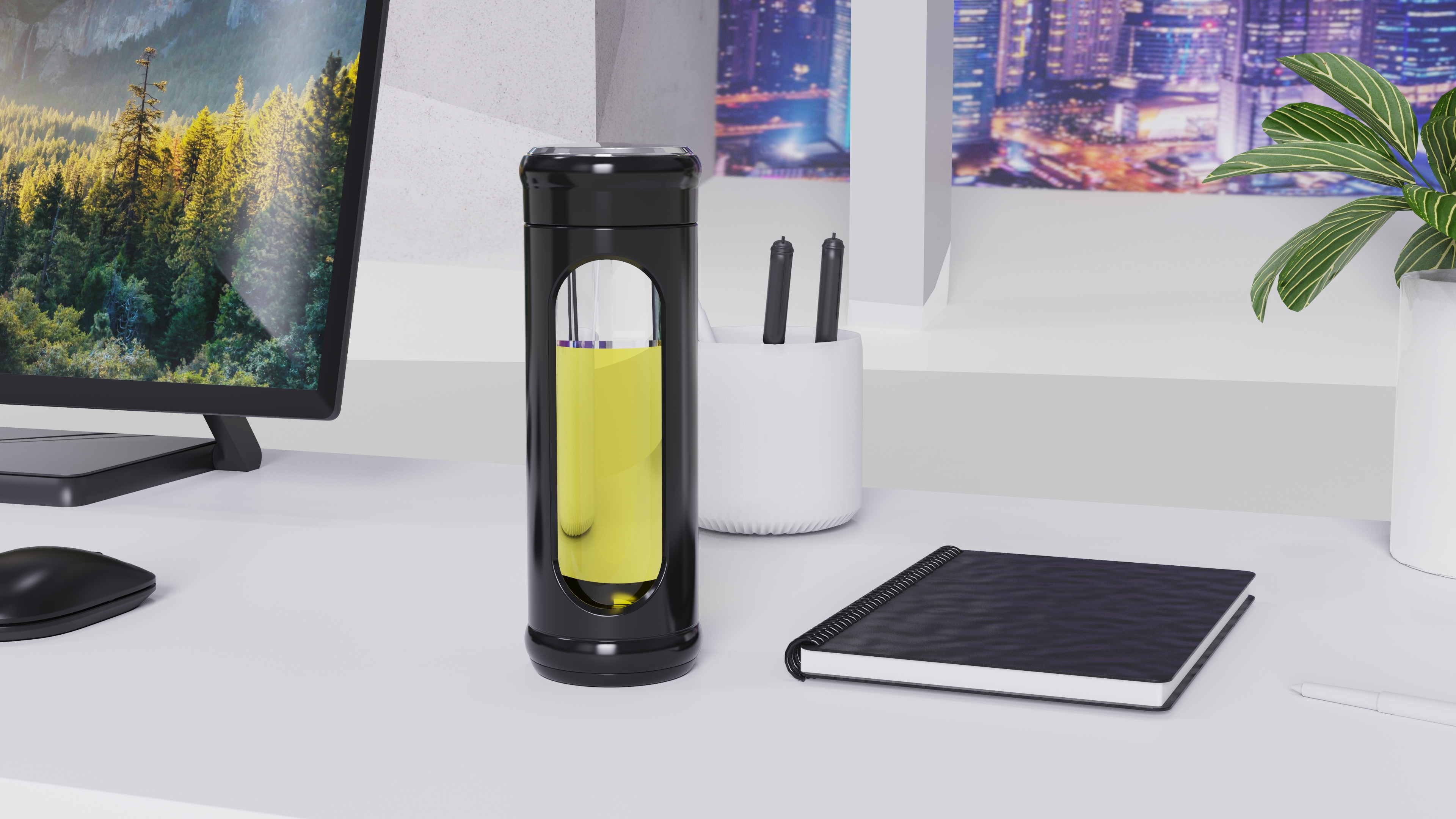 Simple, water cup, bubble cup, glass cup, plastic glass cup，