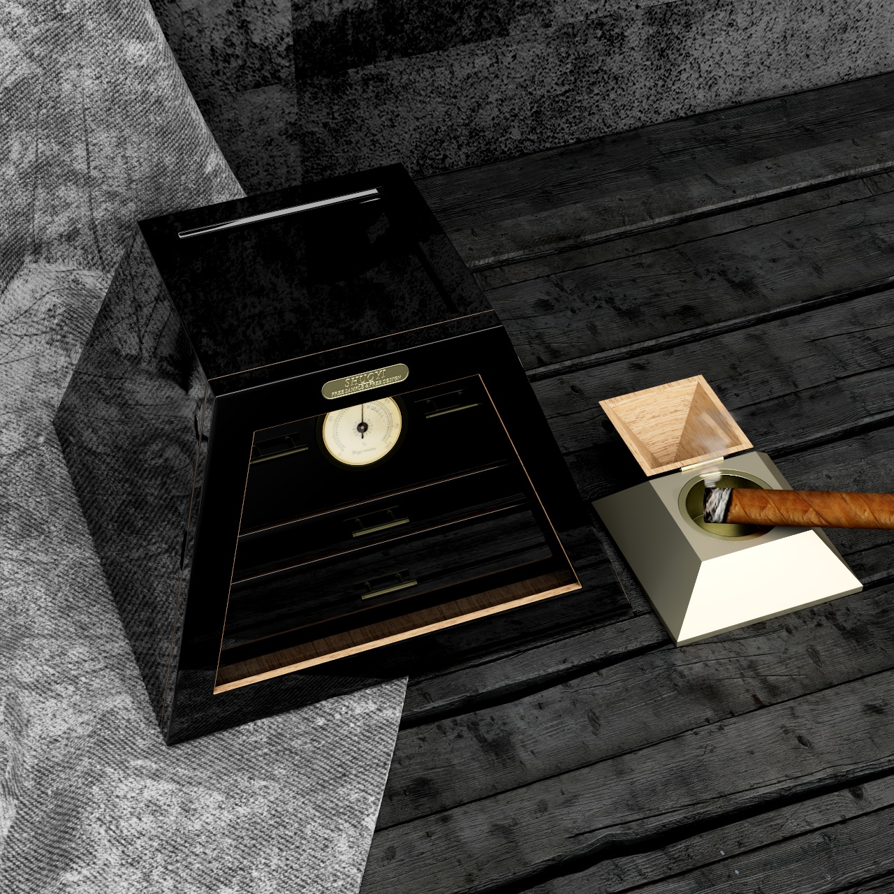 Cigar box，Wooden box，Paint box，