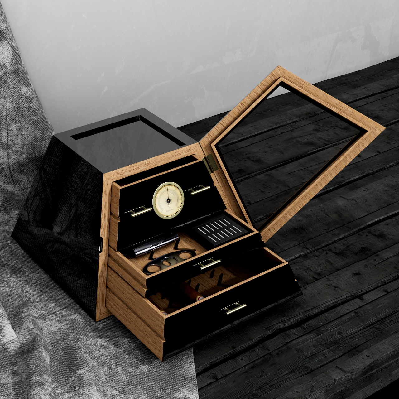 Cigar box，Wooden box，Paint box，