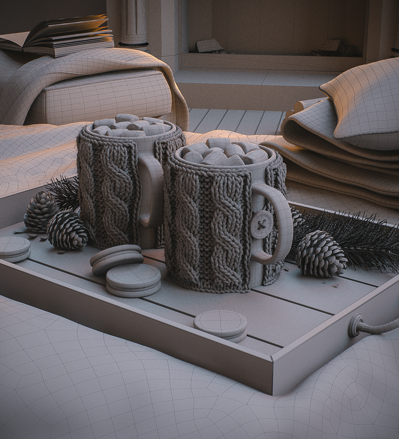 fine，3d，modeling，