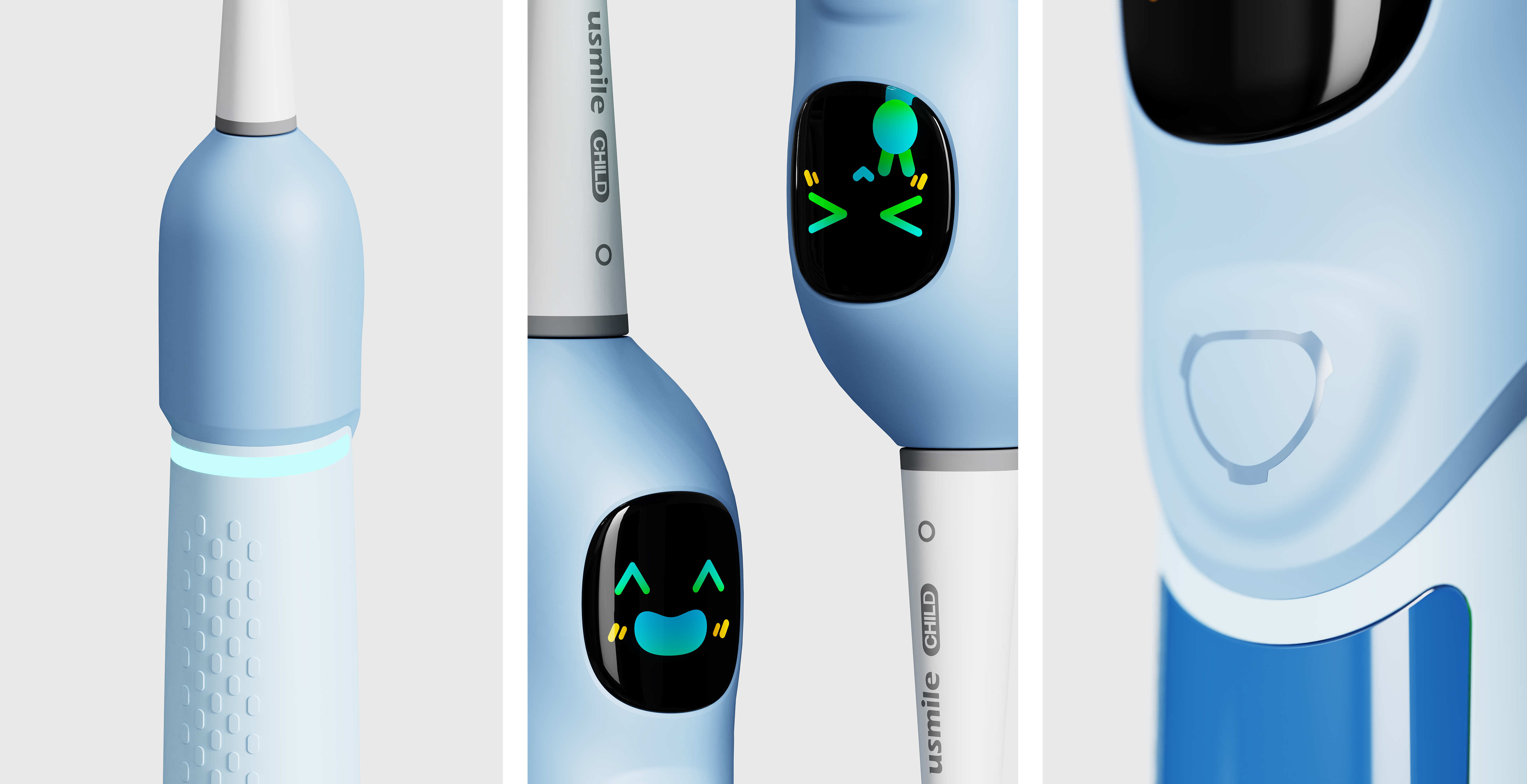 Electric toothbrush，children，Usmile，Thought design，