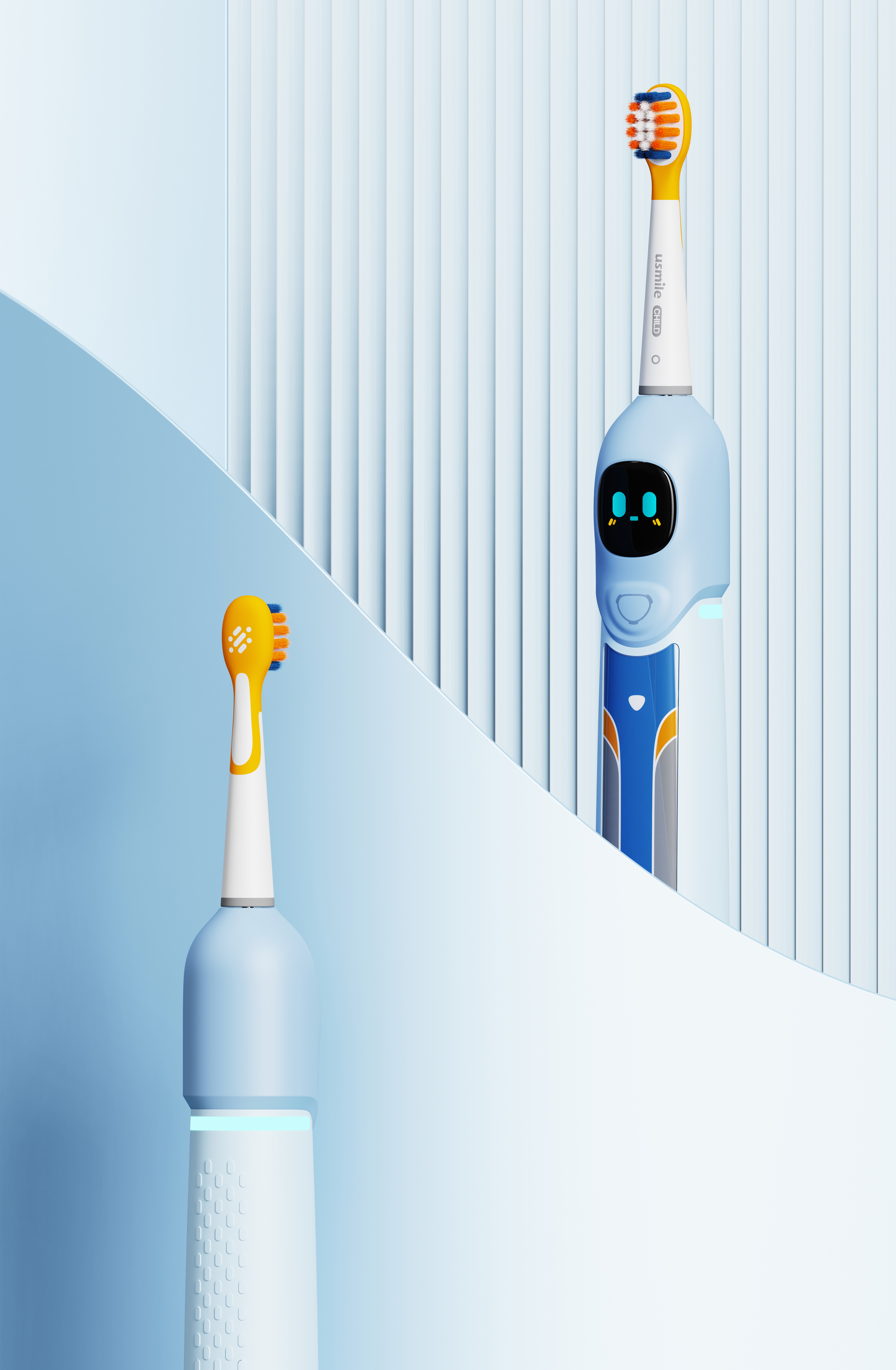 Electric toothbrush，children，Usmile，Thought design，