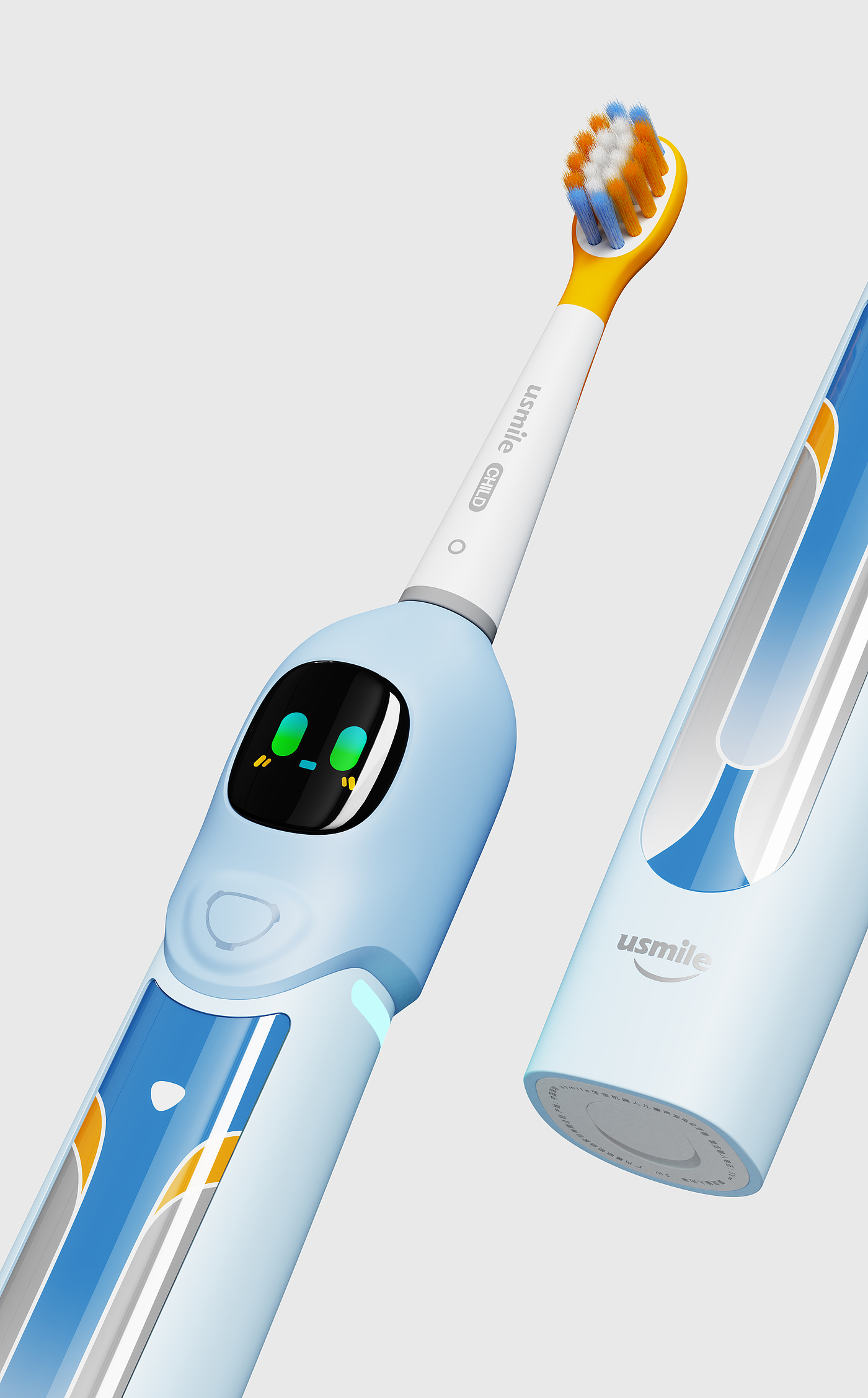 Electric toothbrush，children，Usmile，Thought design，