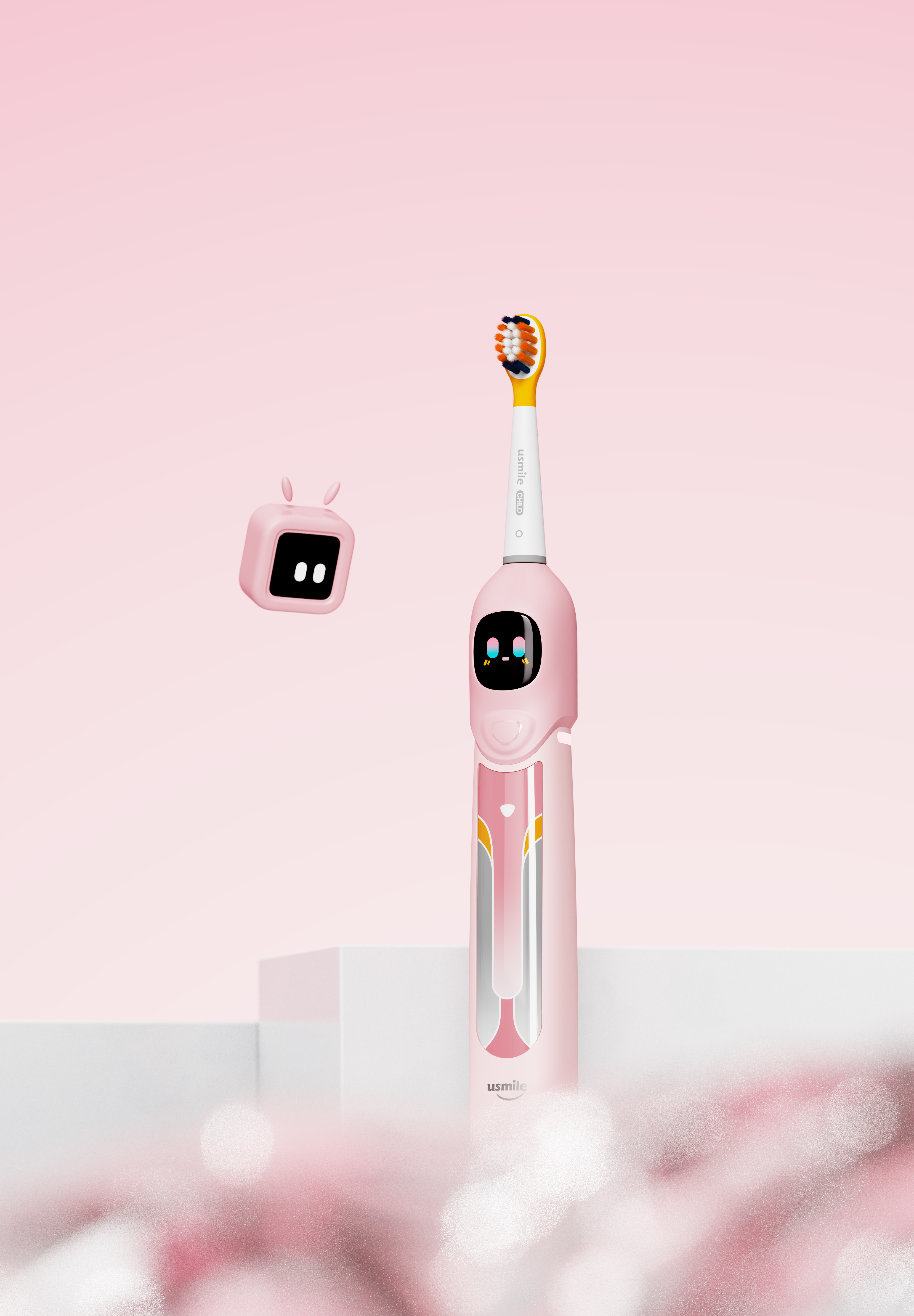 Electric toothbrush，children，Usmile，Thought design，