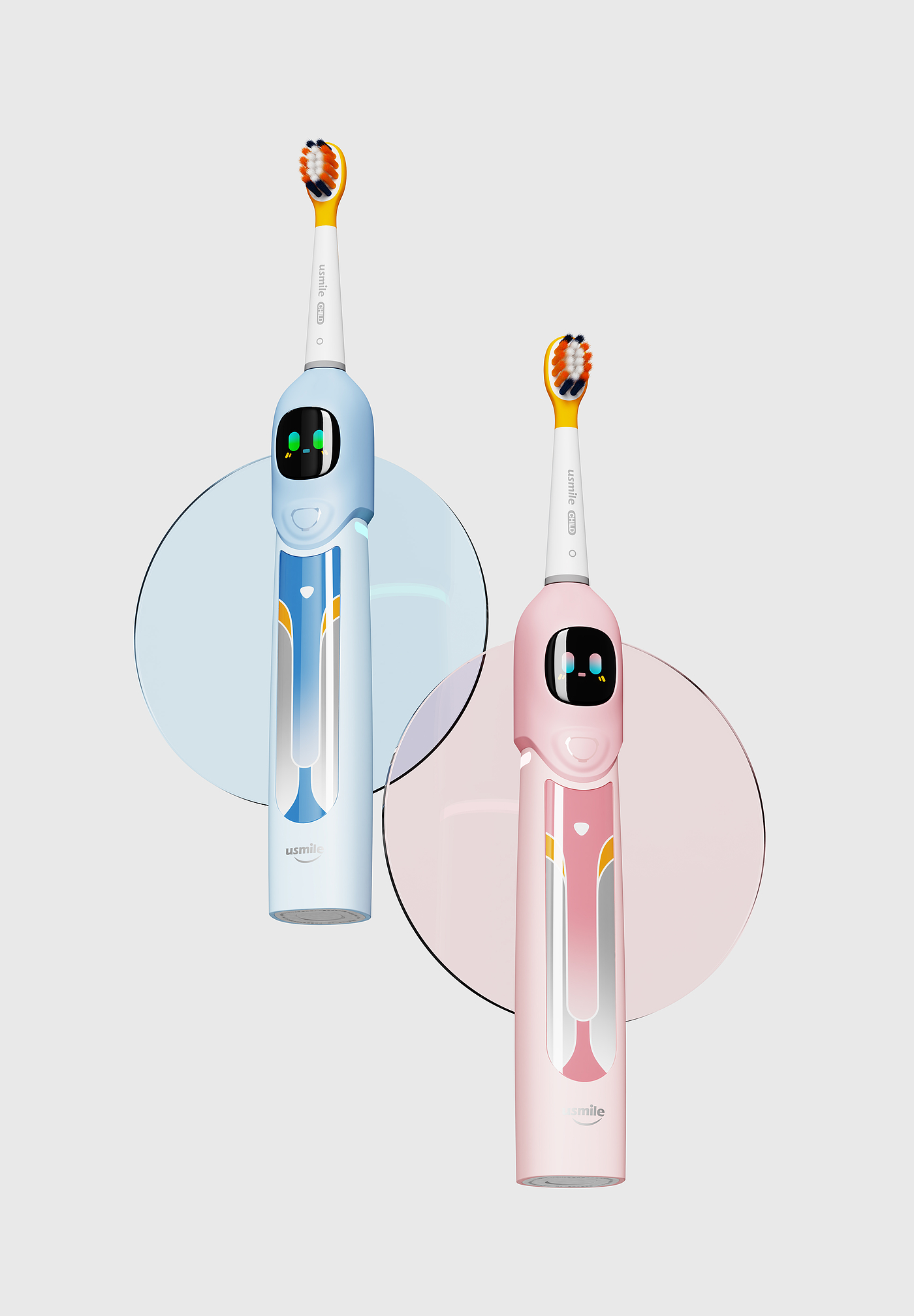 Electric toothbrush，children，Usmile，Thought design，