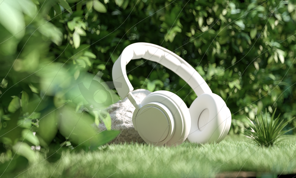 Digital intelligence，industrial design，Bluetooth headset，OC rendering，