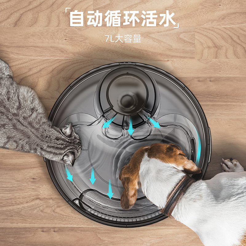 Pet water dispenser，high-capacity，Drink the water.，