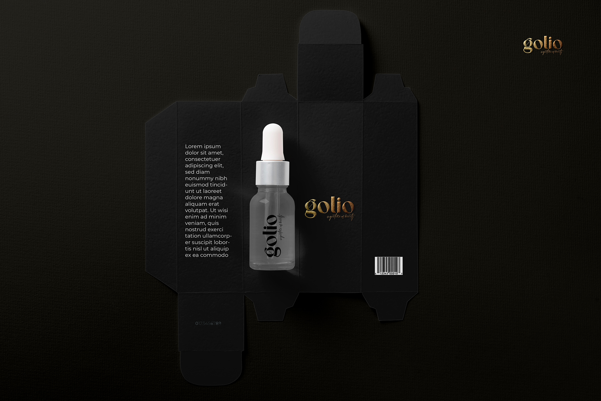 Cosmetics，packing design，golio，logo，Logo design，