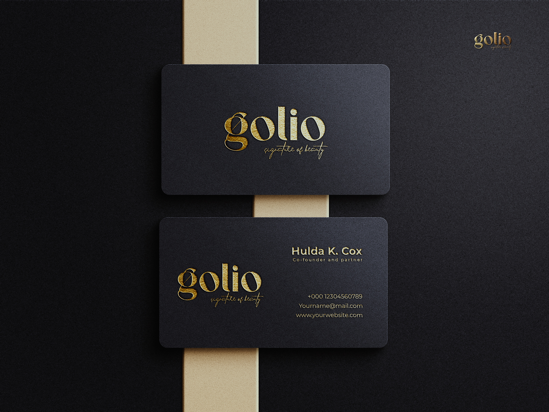 Cosmetics，packing design，golio，logo，Logo design，