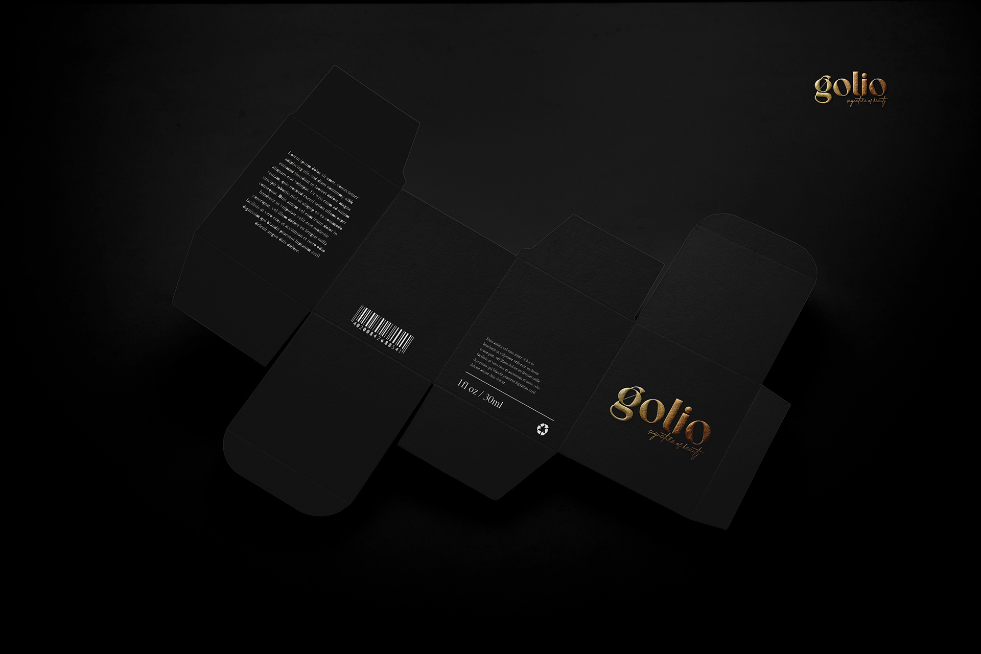 Cosmetics，packing design，golio，logo，Logo design，