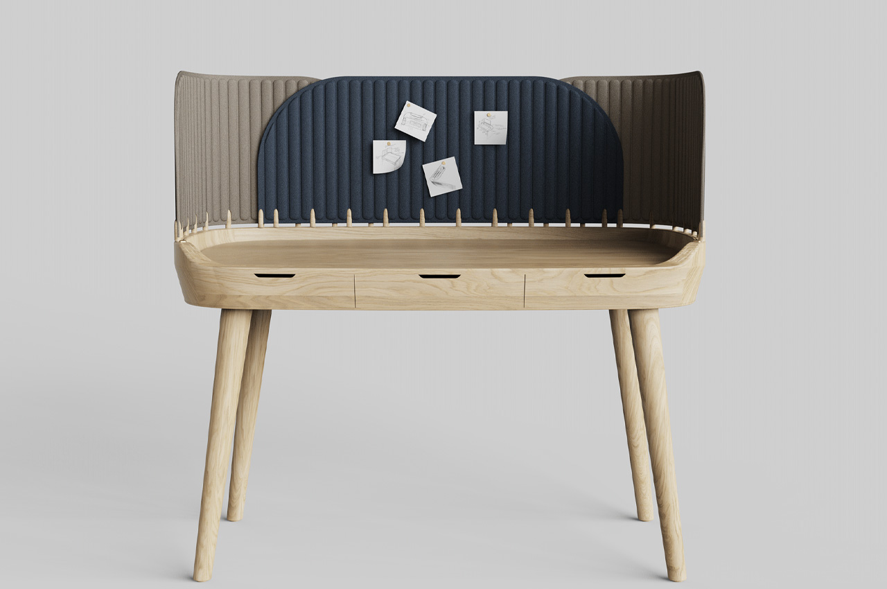 Tabs Desk，modularization，to work in an office，interactive，Table，chair，Tables and chairs，