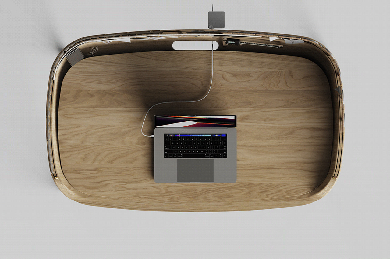 Tabs Desk，modularization，to work in an office，interactive，Table，chair，Tables and chairs，