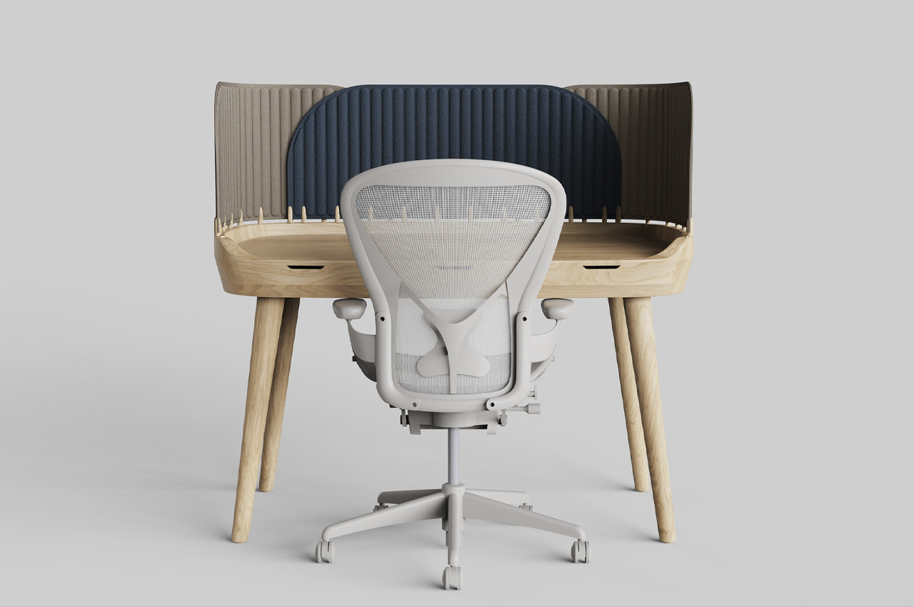 Tabs Desk，modularization，to work in an office，interactive，Table，chair，Tables and chairs，