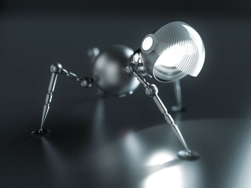 Robo-lamp，robot，lamp，Desk lamp，Sense of design，Interesting，