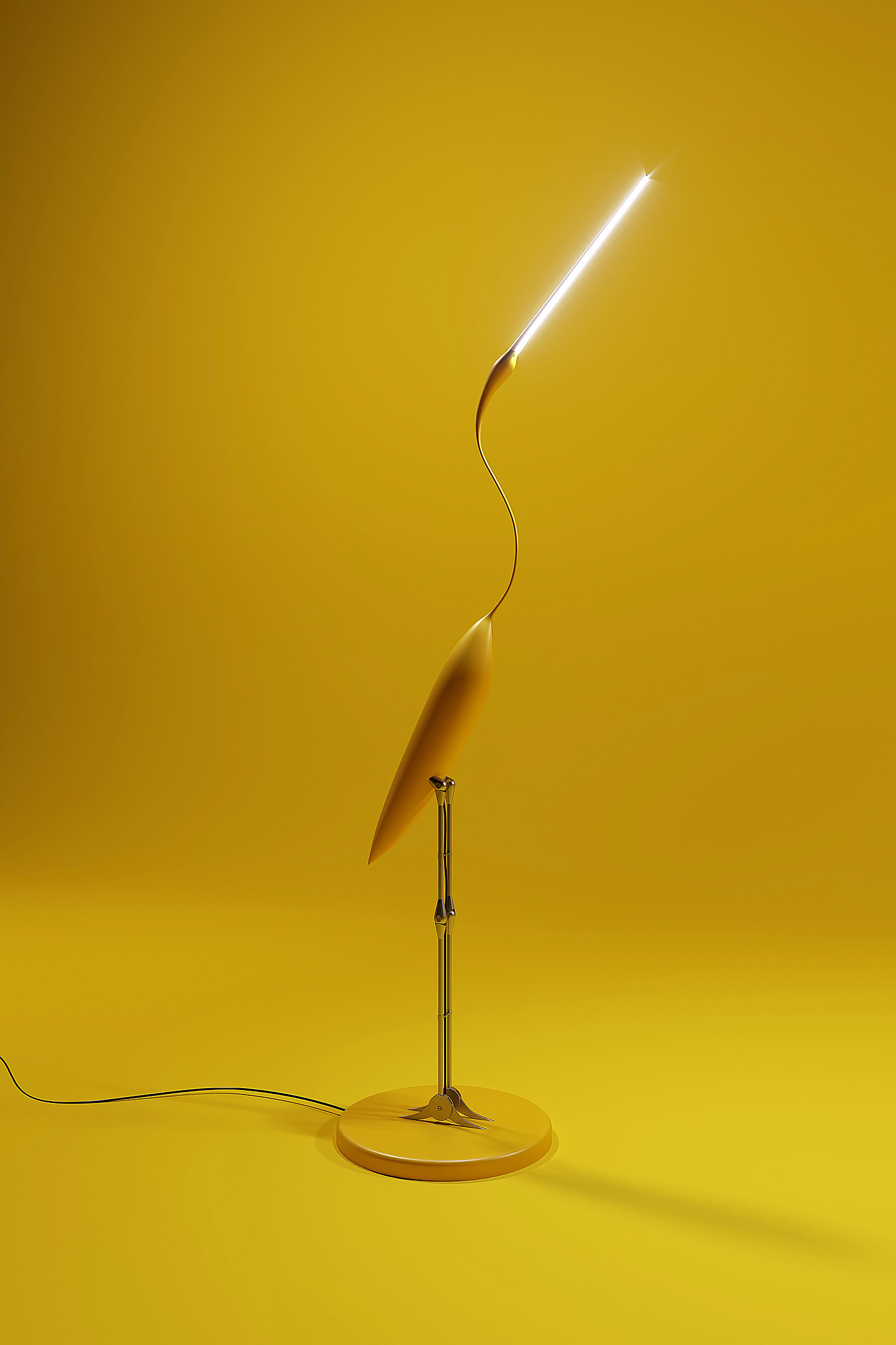 Grass Heron，bionics，Bionic lamp，