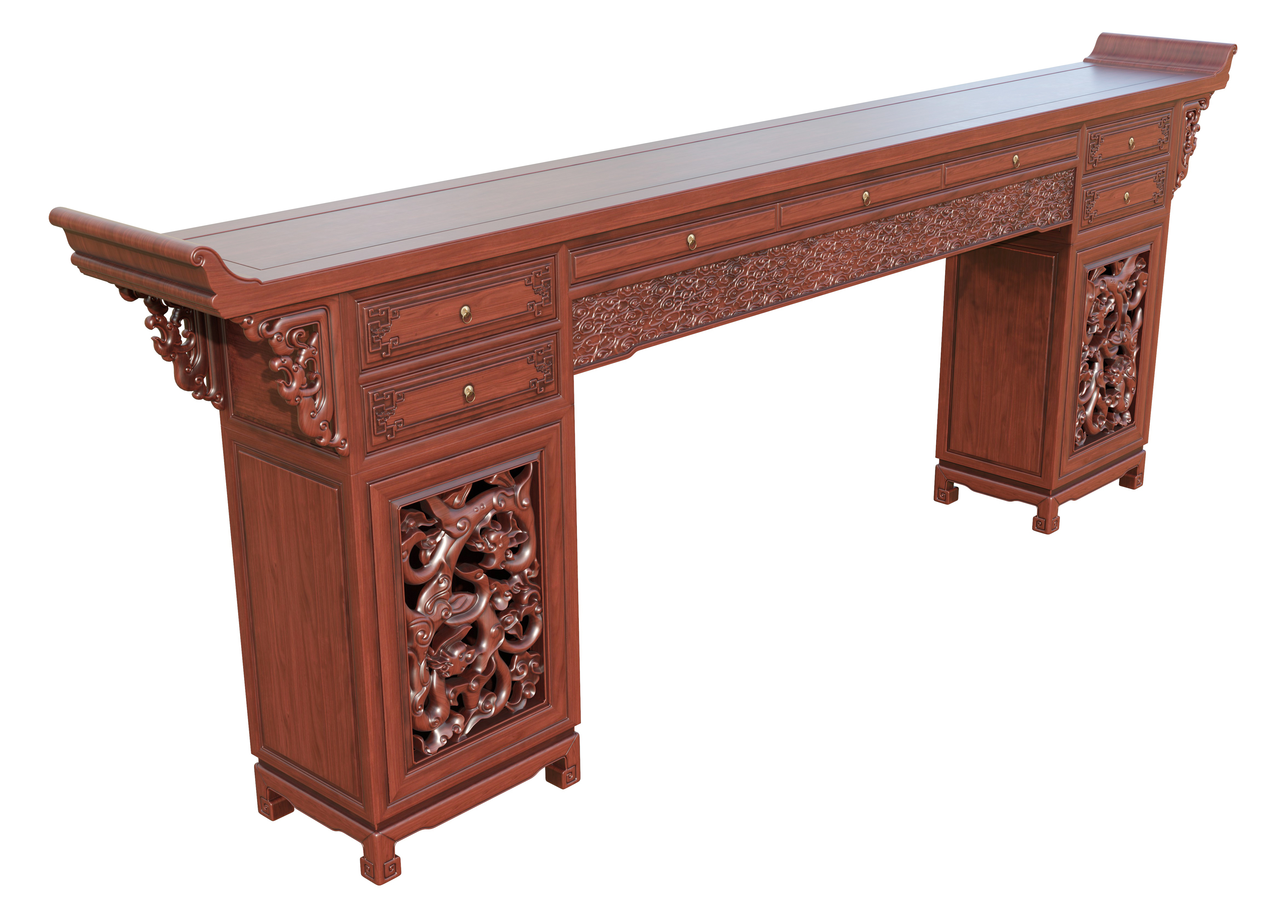 Chinese style，Article，furniture，Mahogany，red sandalwood，Yellow pear，Modeling rendering animation，Video tutorial，