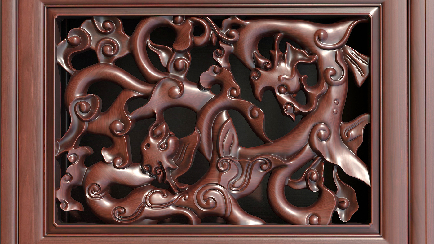 Chinese style，Article，furniture，Mahogany，red sandalwood，Yellow pear，Modeling rendering animation，Video tutorial，