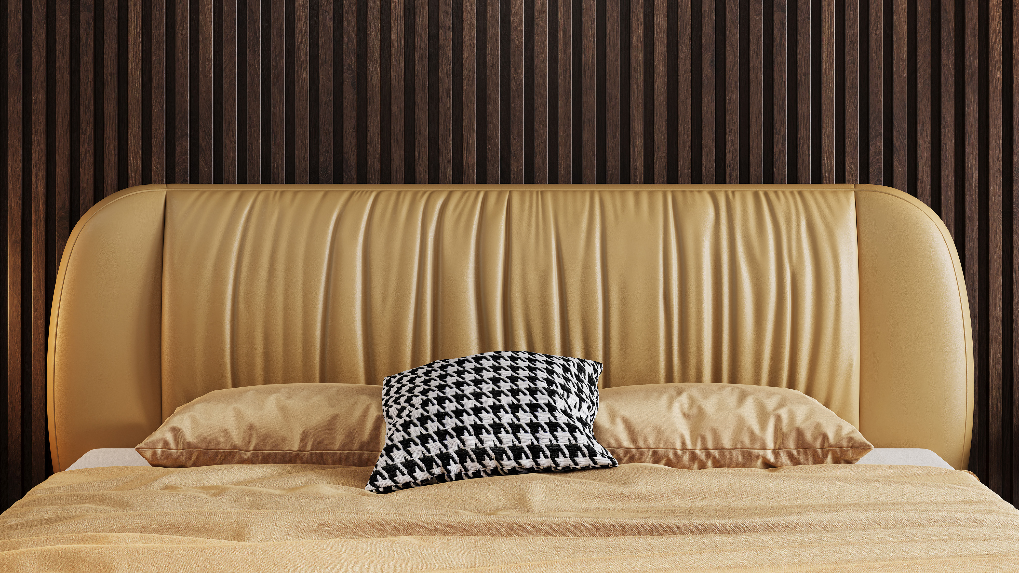 Leather bed，fold，soft bed，software，furniture，Home Furnishing，Modeling rendering animation，Antique Valley fragrance，