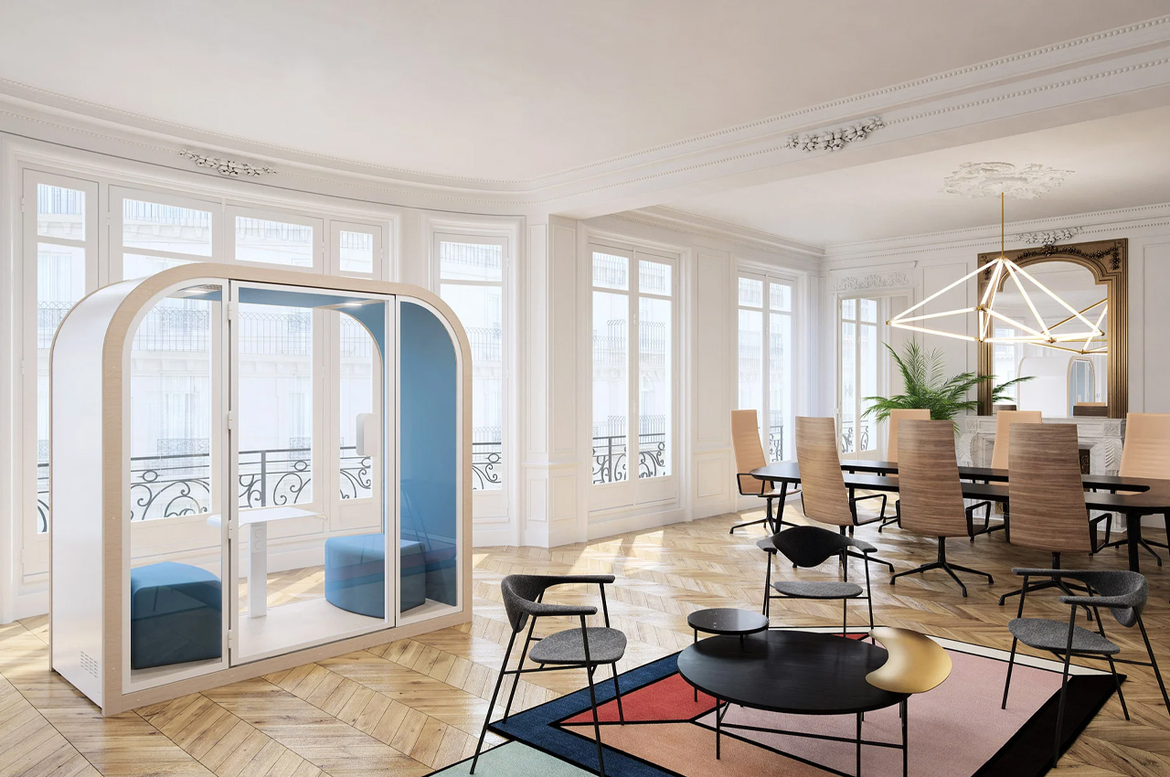 Arche acoustic pod，working space，environmental design，office space ，