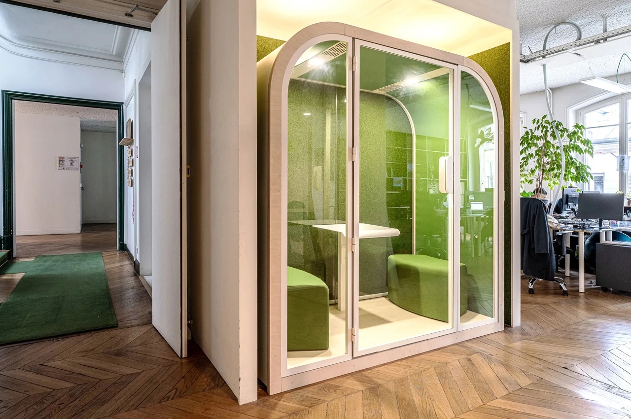 Arche acoustic pod，working space，environmental design，office space ，