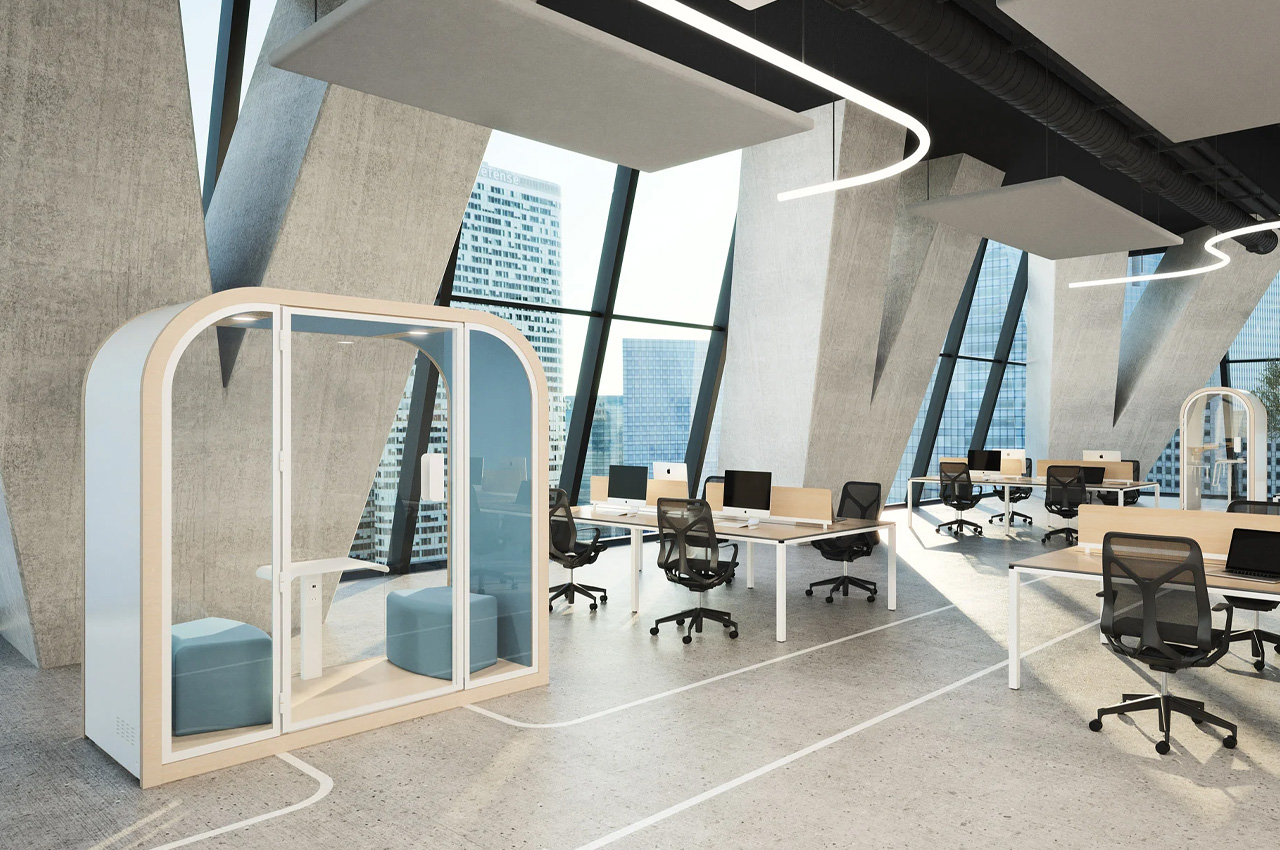 Arche acoustic pod，working space，environmental design，office space ，