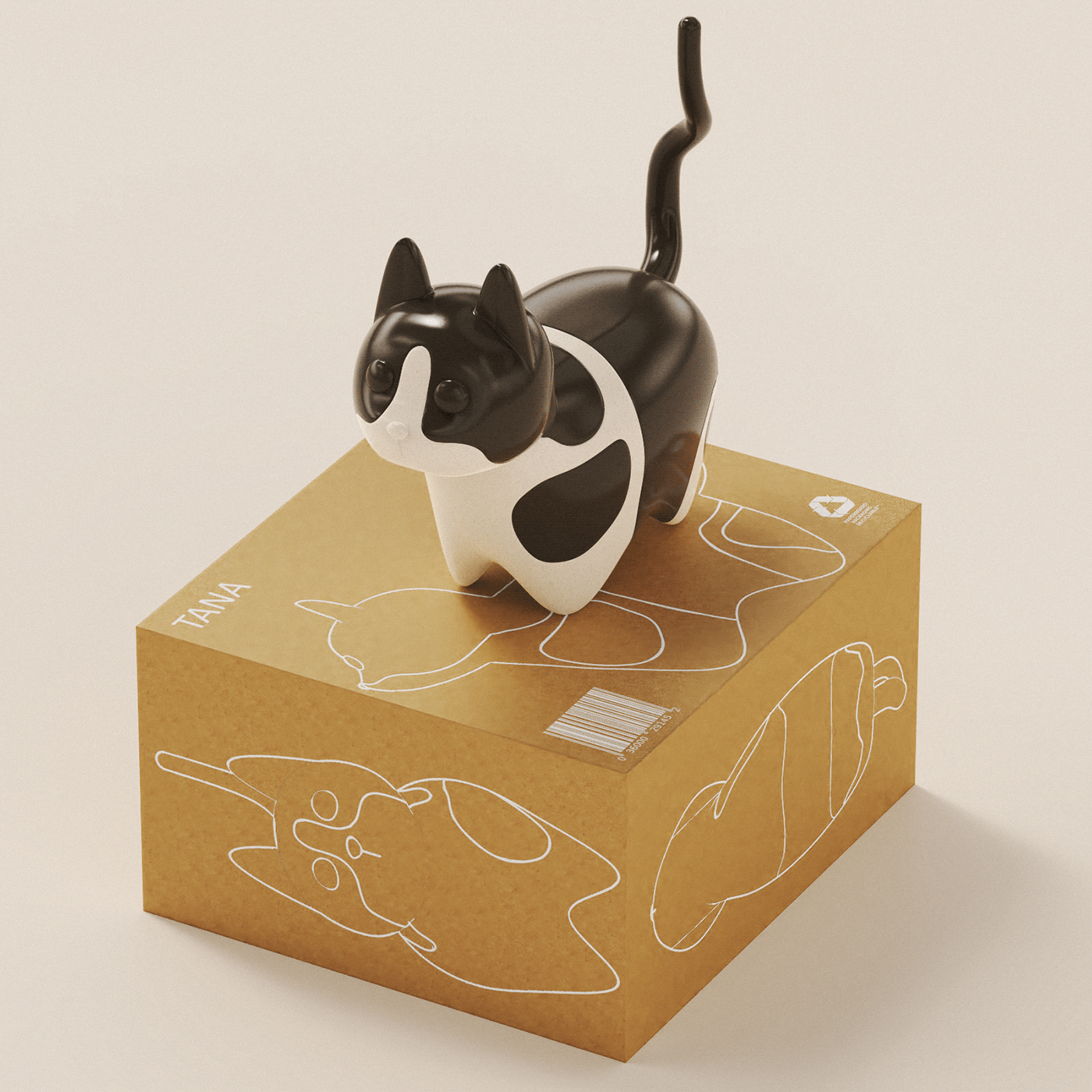 TANA The cat，Toys，doll，originality，