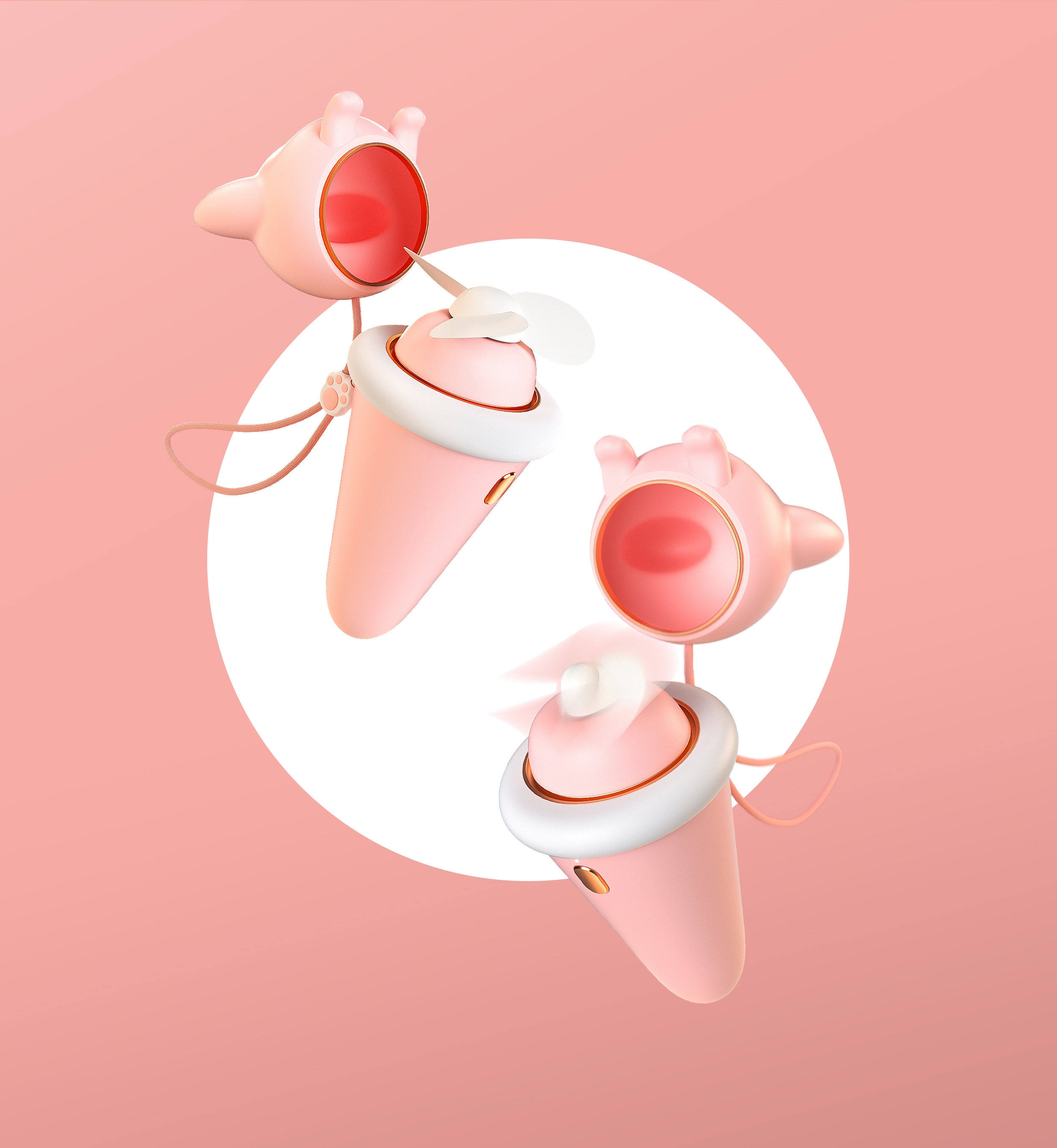 Fan，Sweet cone，cat，lovely，sinzyuan，