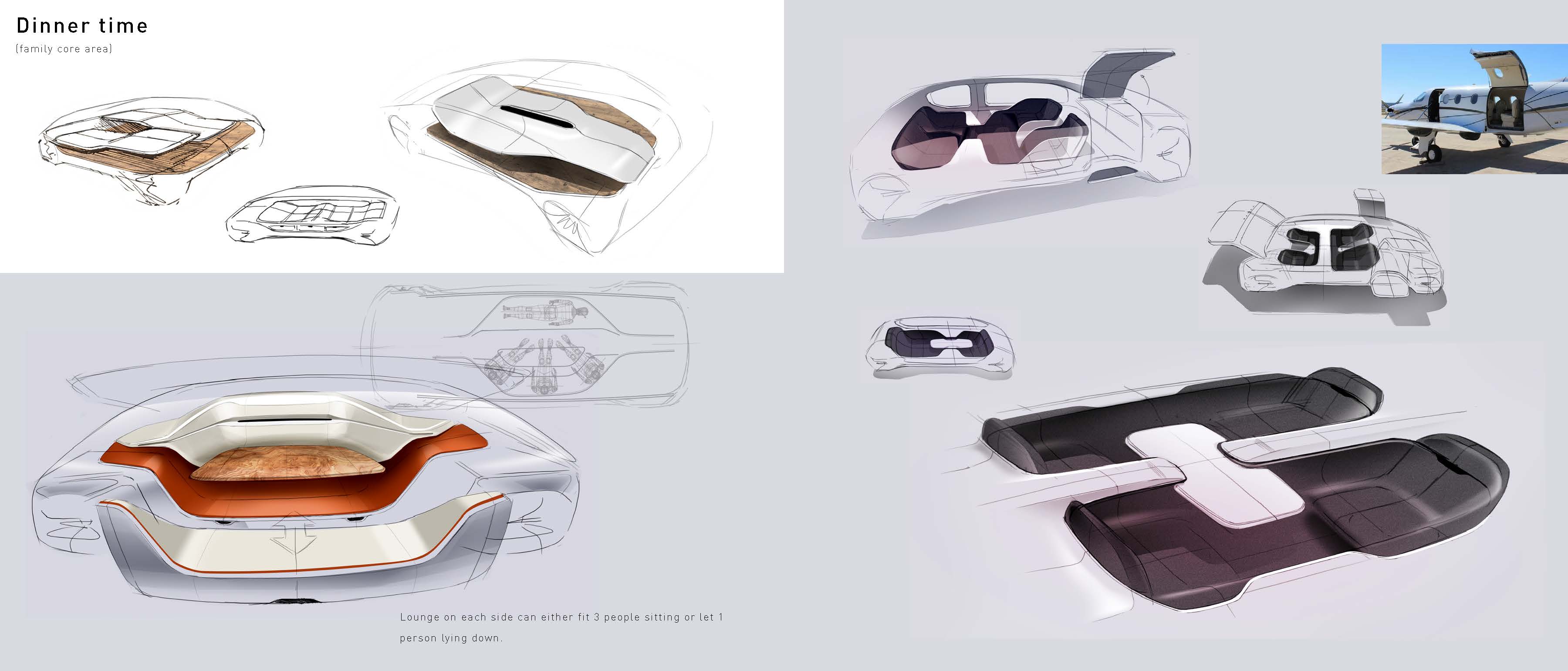 Volvo concept car，Graduation project，ArtCenter，volvo，Family Travel，