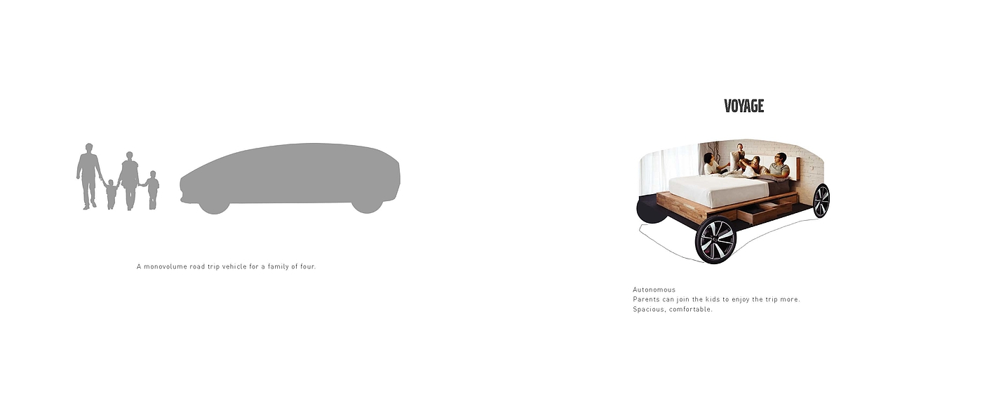 Volvo concept car，Graduation project，ArtCenter，volvo，Family Travel，