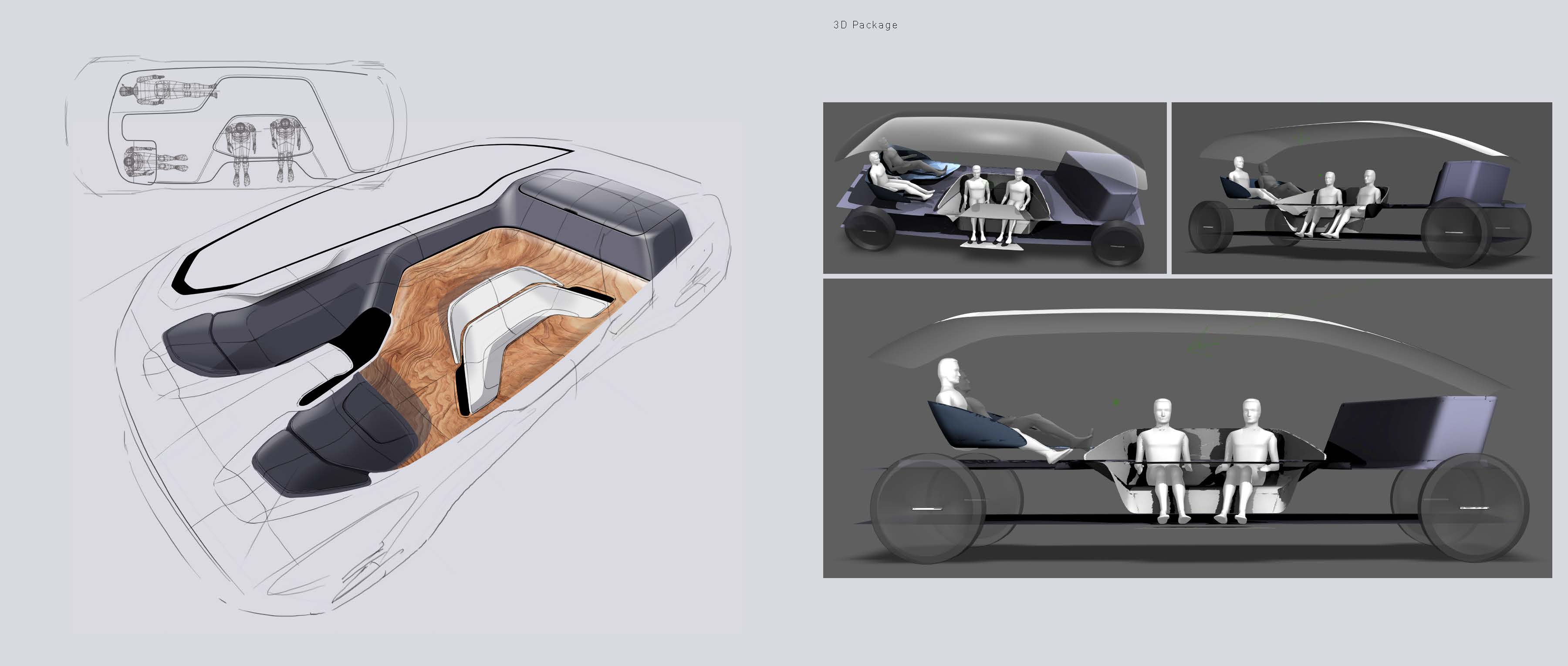 Volvo concept car，Graduation project，ArtCenter，volvo，Family Travel，