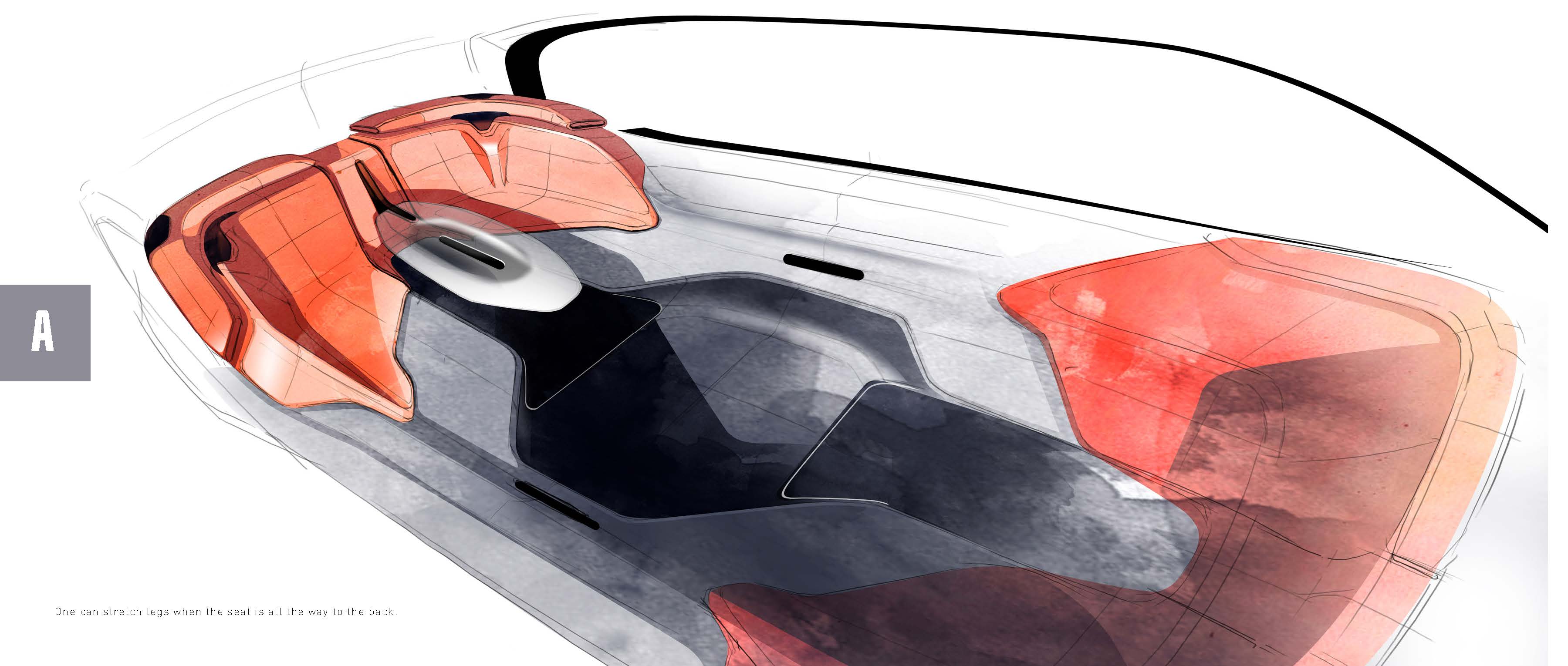 Volvo concept car，Graduation project，ArtCenter，volvo，Family Travel，