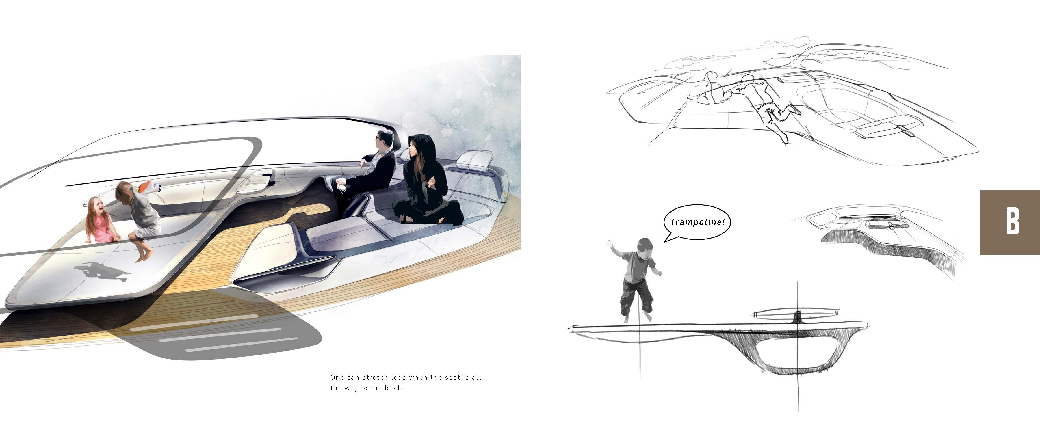 Volvo concept car，Graduation project，ArtCenter，volvo，Family Travel，