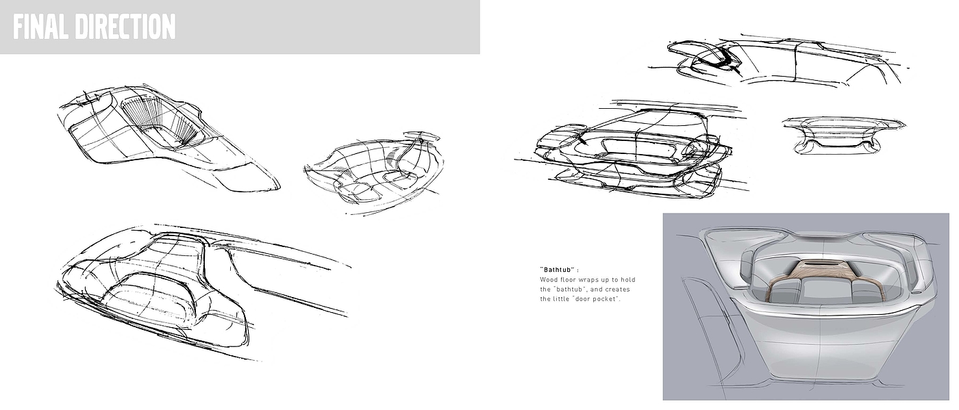 Volvo concept car，Graduation project，ArtCenter，volvo，Family Travel，