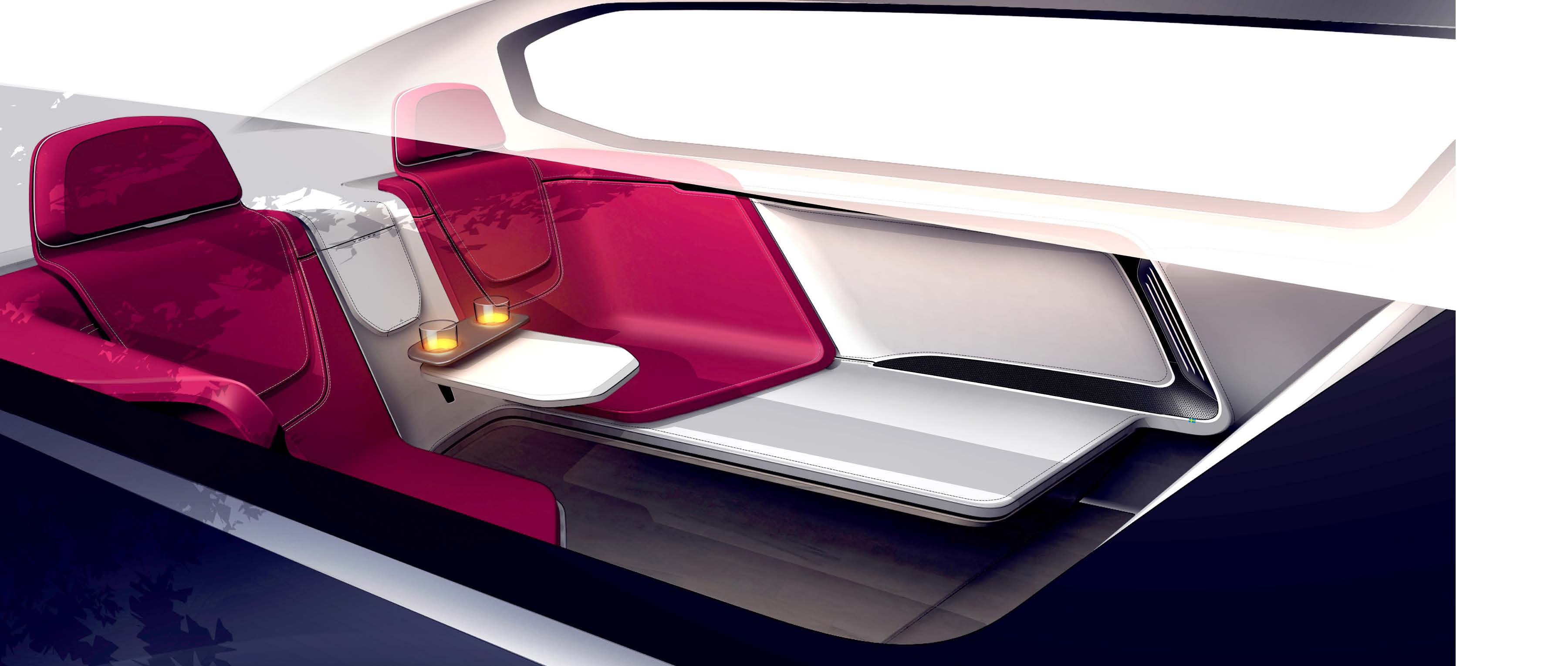 Volvo concept car，Graduation project，ArtCenter，volvo，Family Travel，