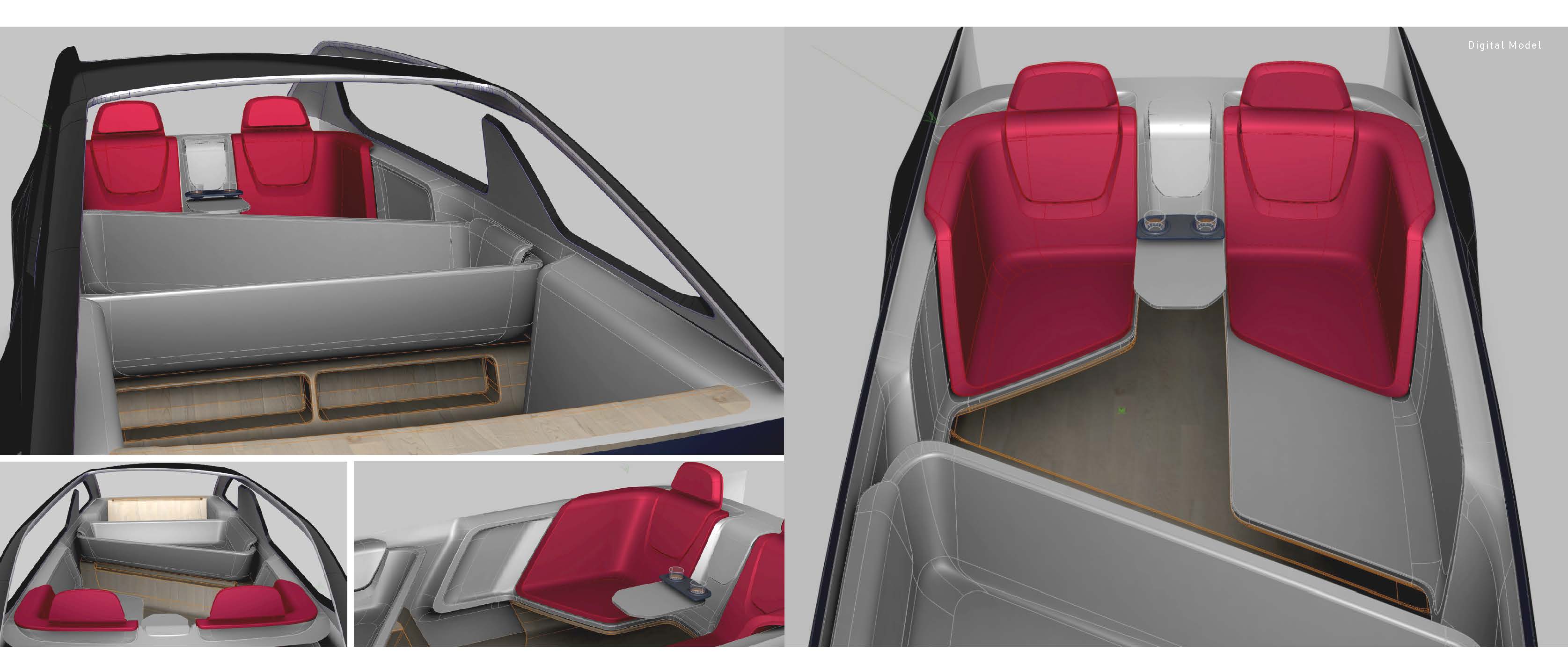 Volvo concept car，Graduation project，ArtCenter，volvo，Family Travel，