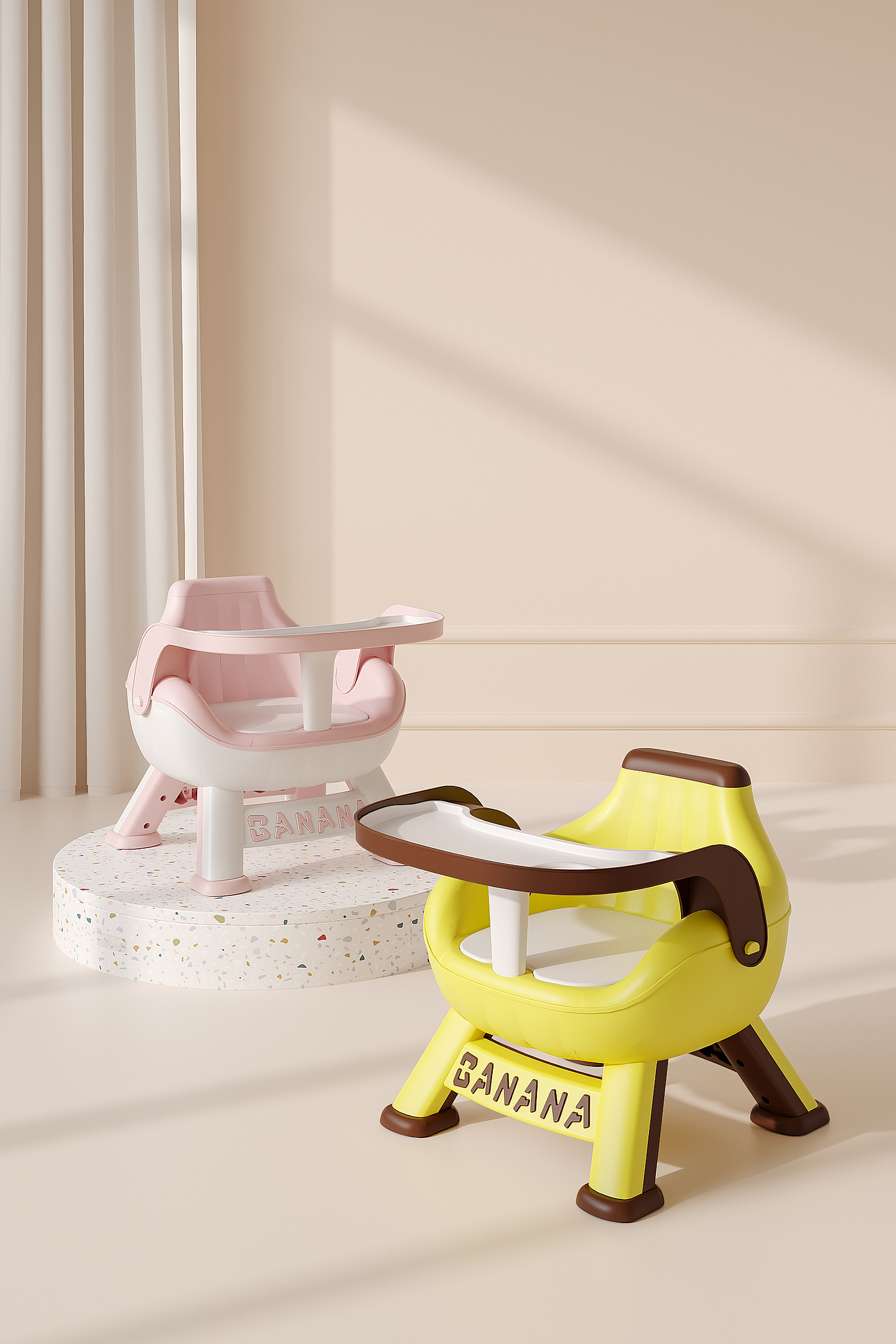 Maternal and infant products，Children's Call Chair，chair，industrial design，