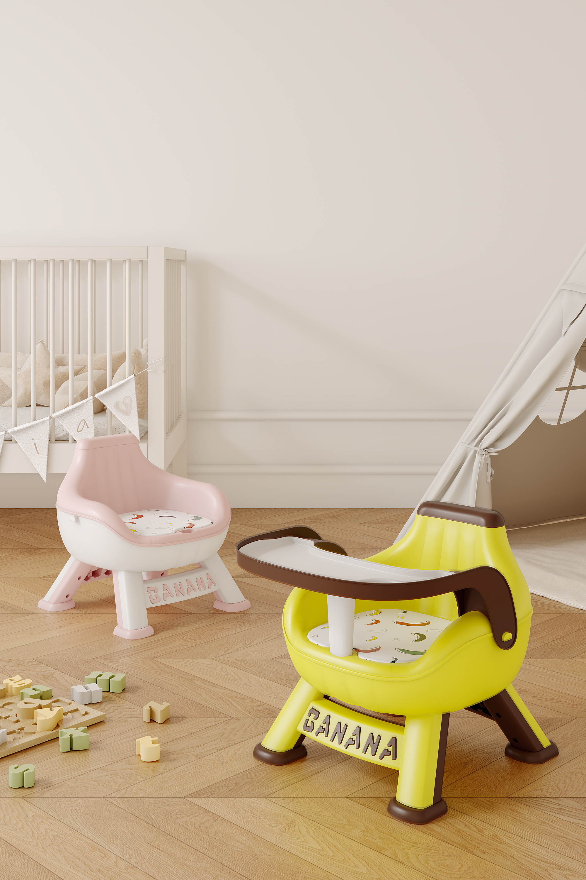 Maternal and infant products，Children's Call Chair，chair，industrial design，