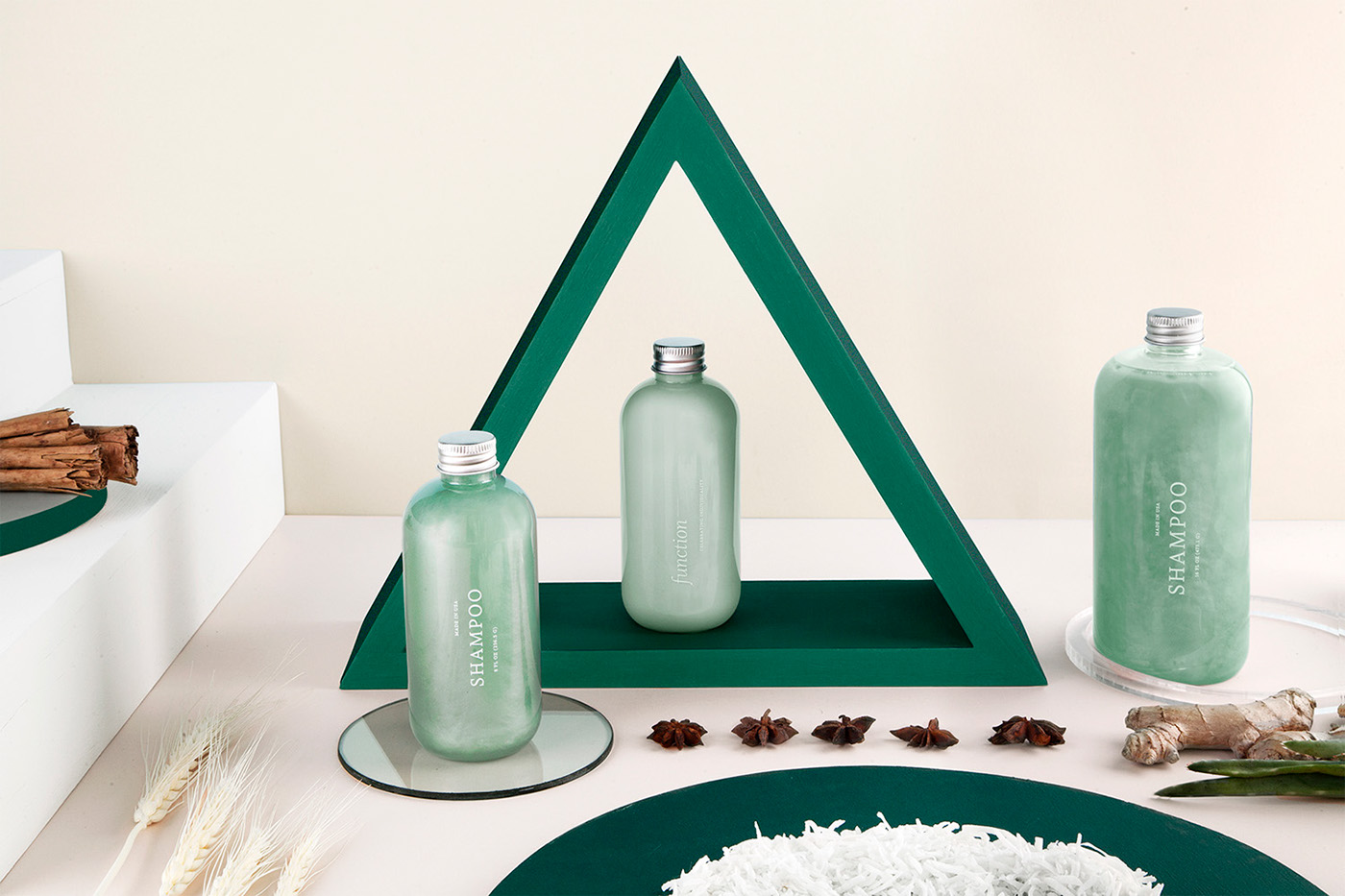 color，packing design，Toiletries，Render，container，shampoo，