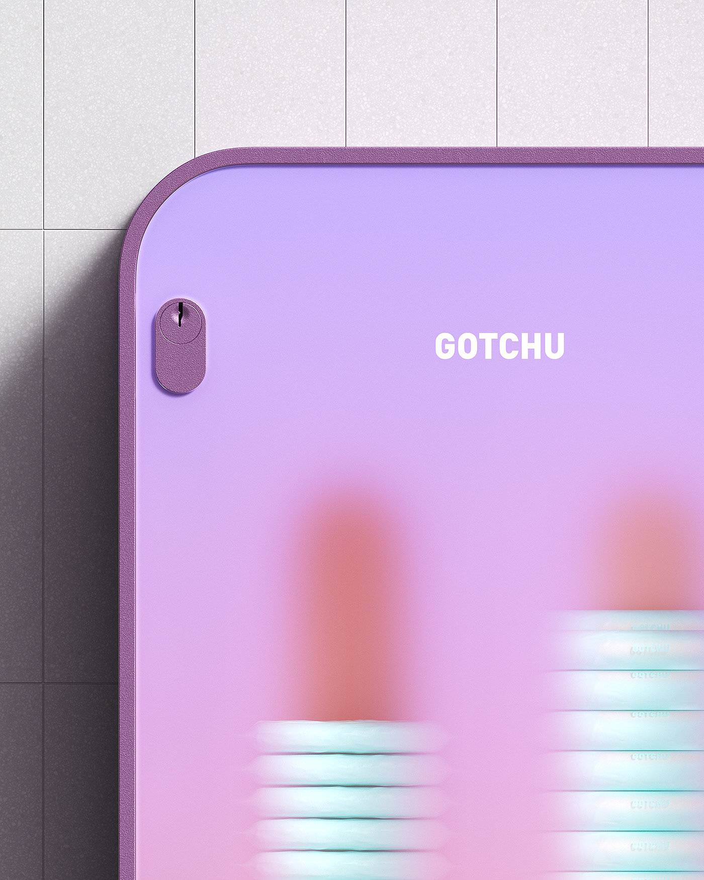 GOTCHU，产品设计，创意，智能卫生巾分配器，
