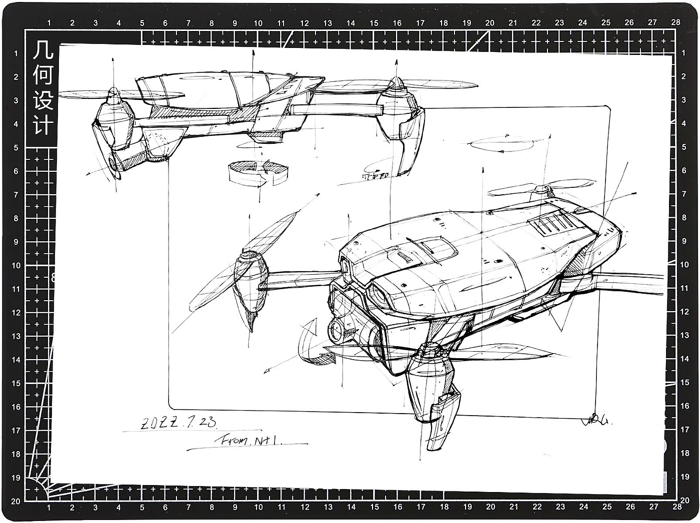 Hand drawn products，Product sketch，industrial design，Hand drawn for postgraduate entrance examination，Hand-painted products for postgraduate entrance examination，Guangzhou Academy of Fine Arts，School of Industrial Design，Guangmei Bishi，