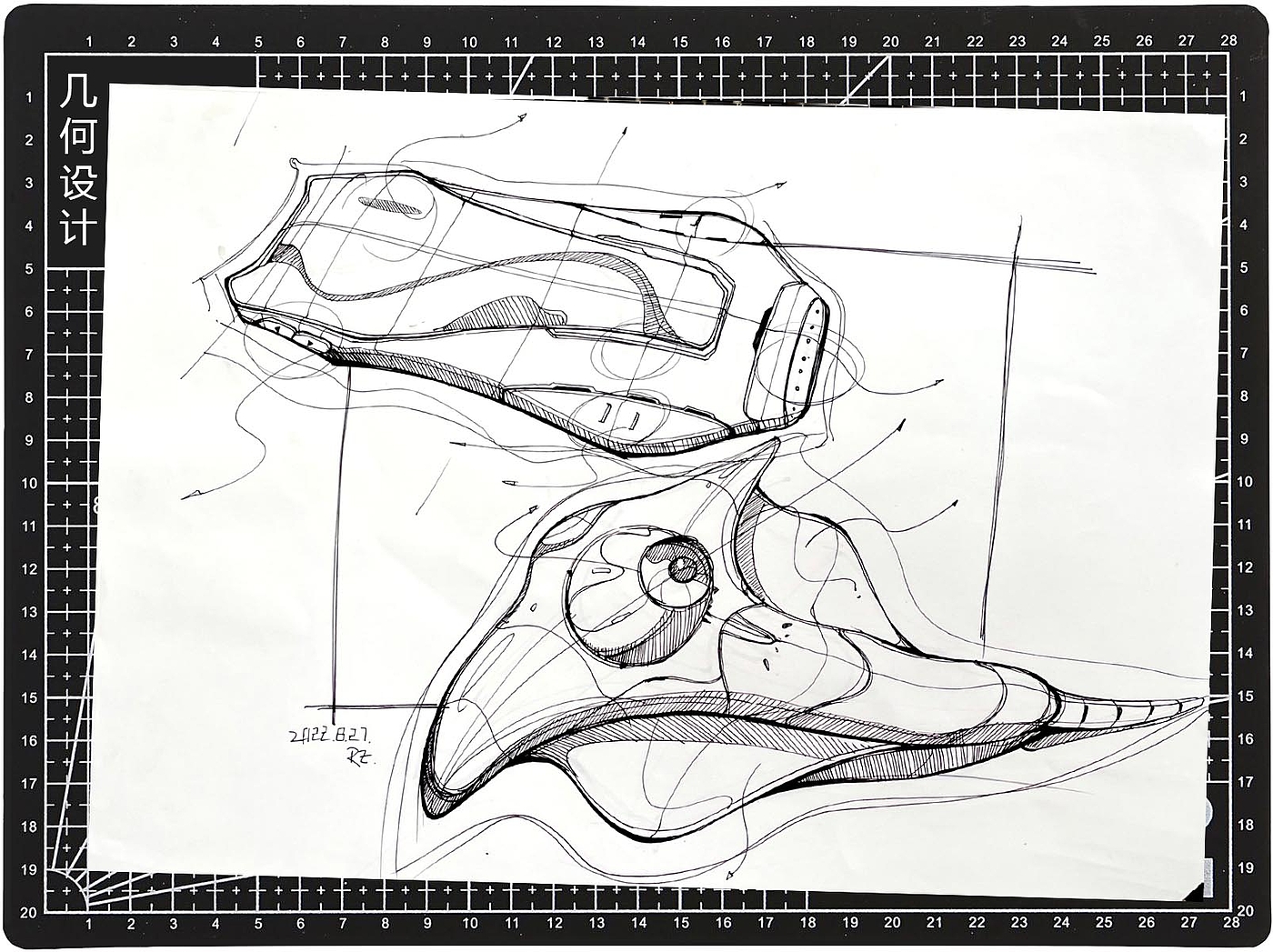 Hand drawn products，Product sketch，industrial design，Hand drawn for postgraduate entrance examination，Hand-painted products for postgraduate entrance examination，Guangzhou Academy of Fine Arts，School of Industrial Design，Guangmei Bishi，